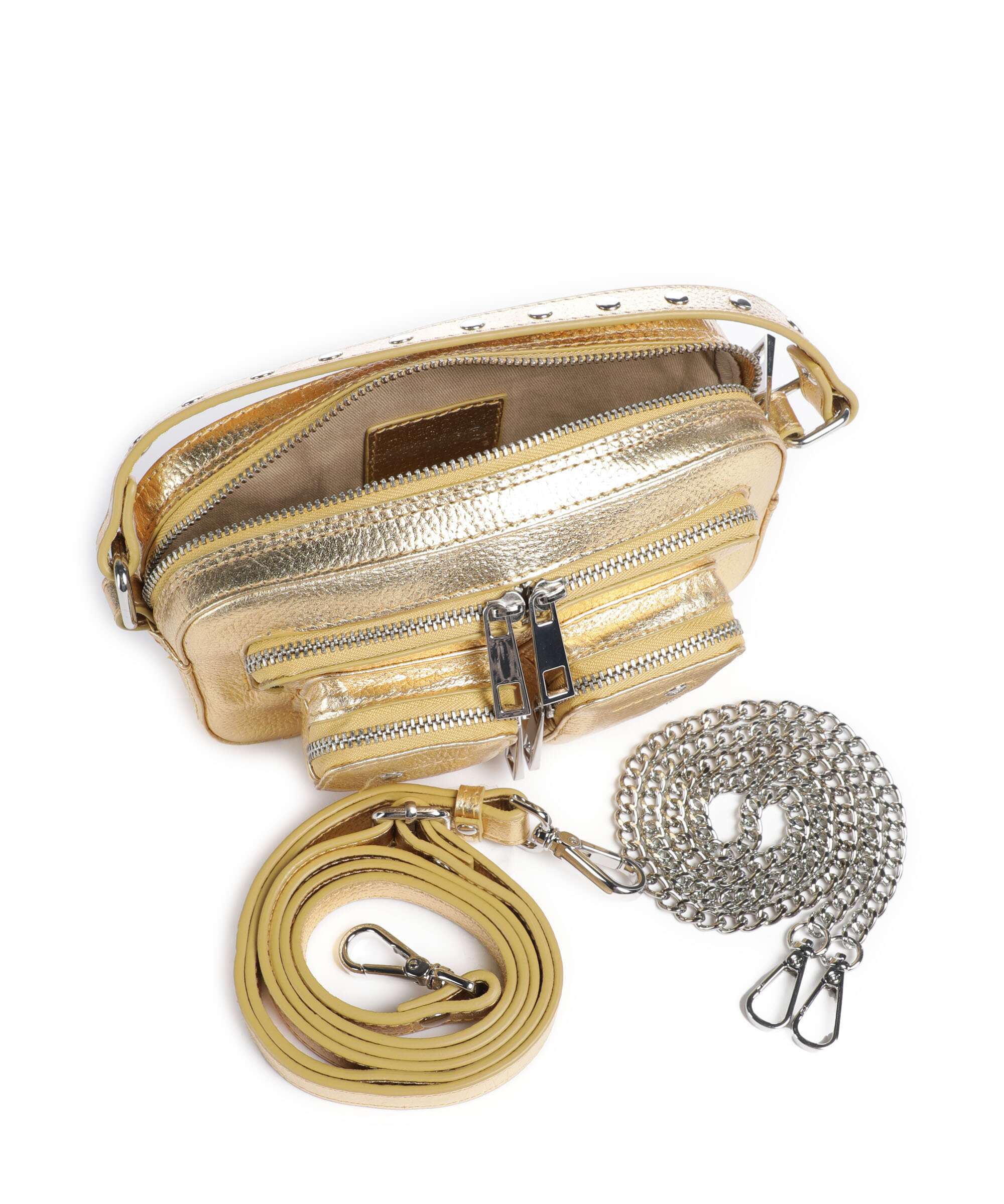 Núnoo Metallic Helena Crossbody tas light gold - Image 6