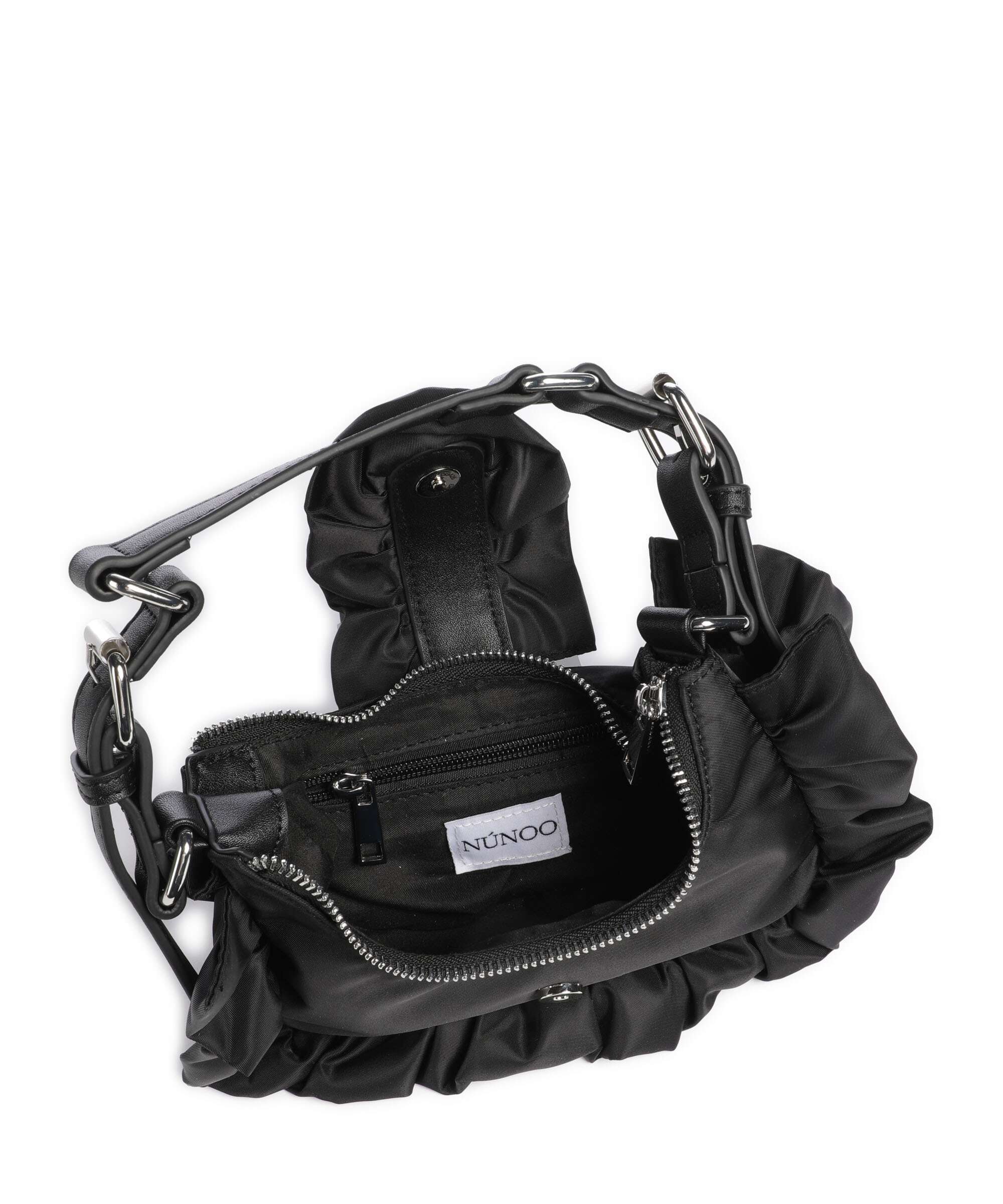 Núnoo Recycled Nylon Palma Schoudertas black - Image 6