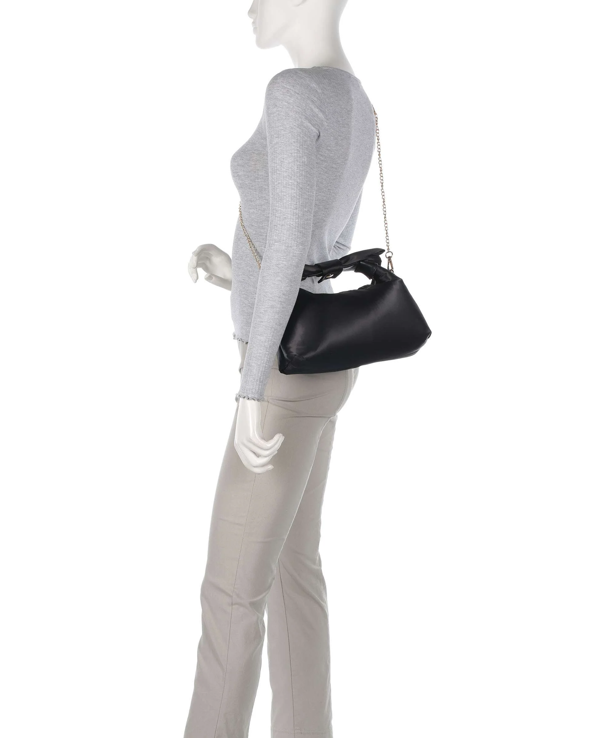 Núnoo Recycled Satin Dandy Handtas black - Image 3