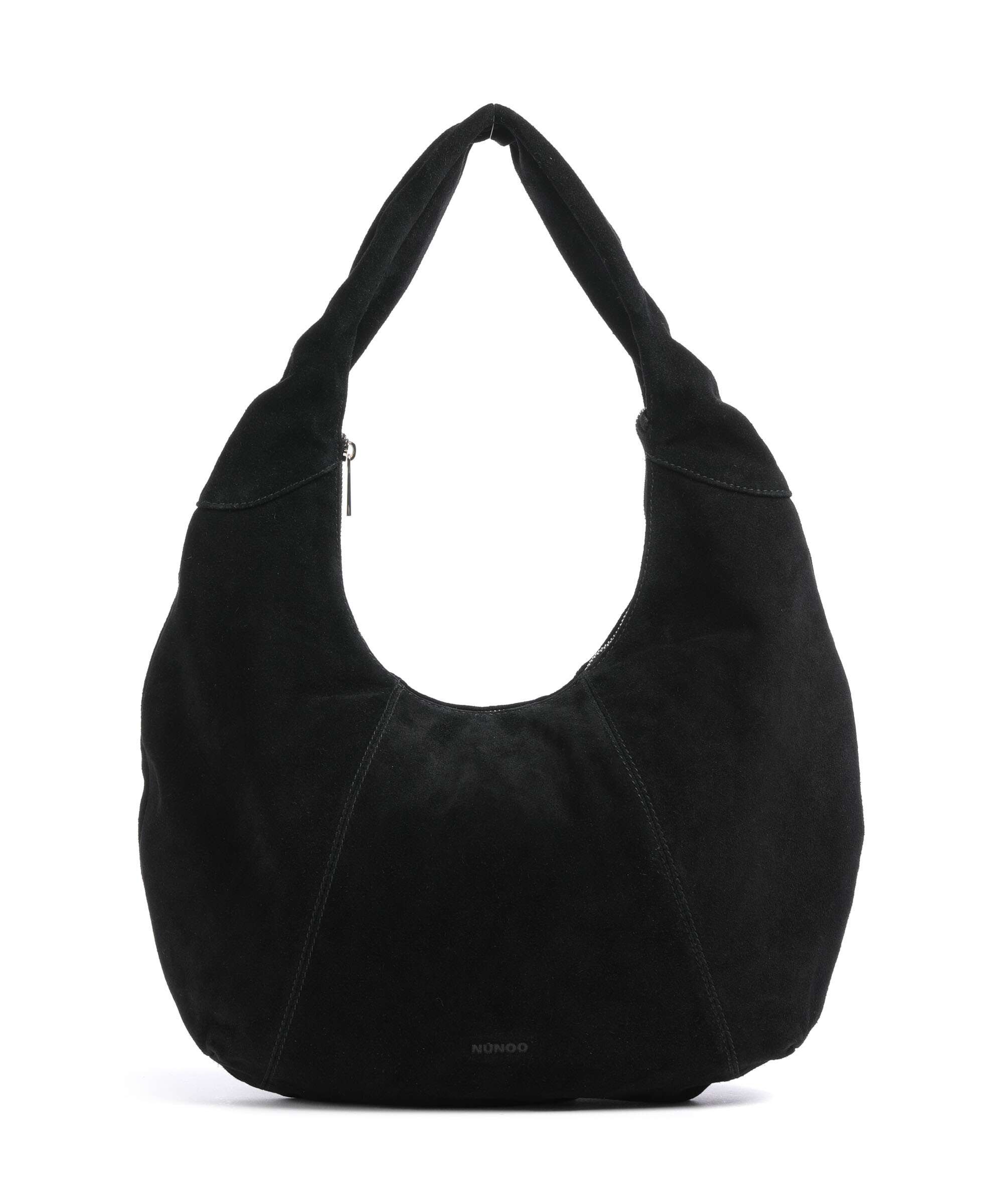 Núnoo Suede Gabi Hobo tas black