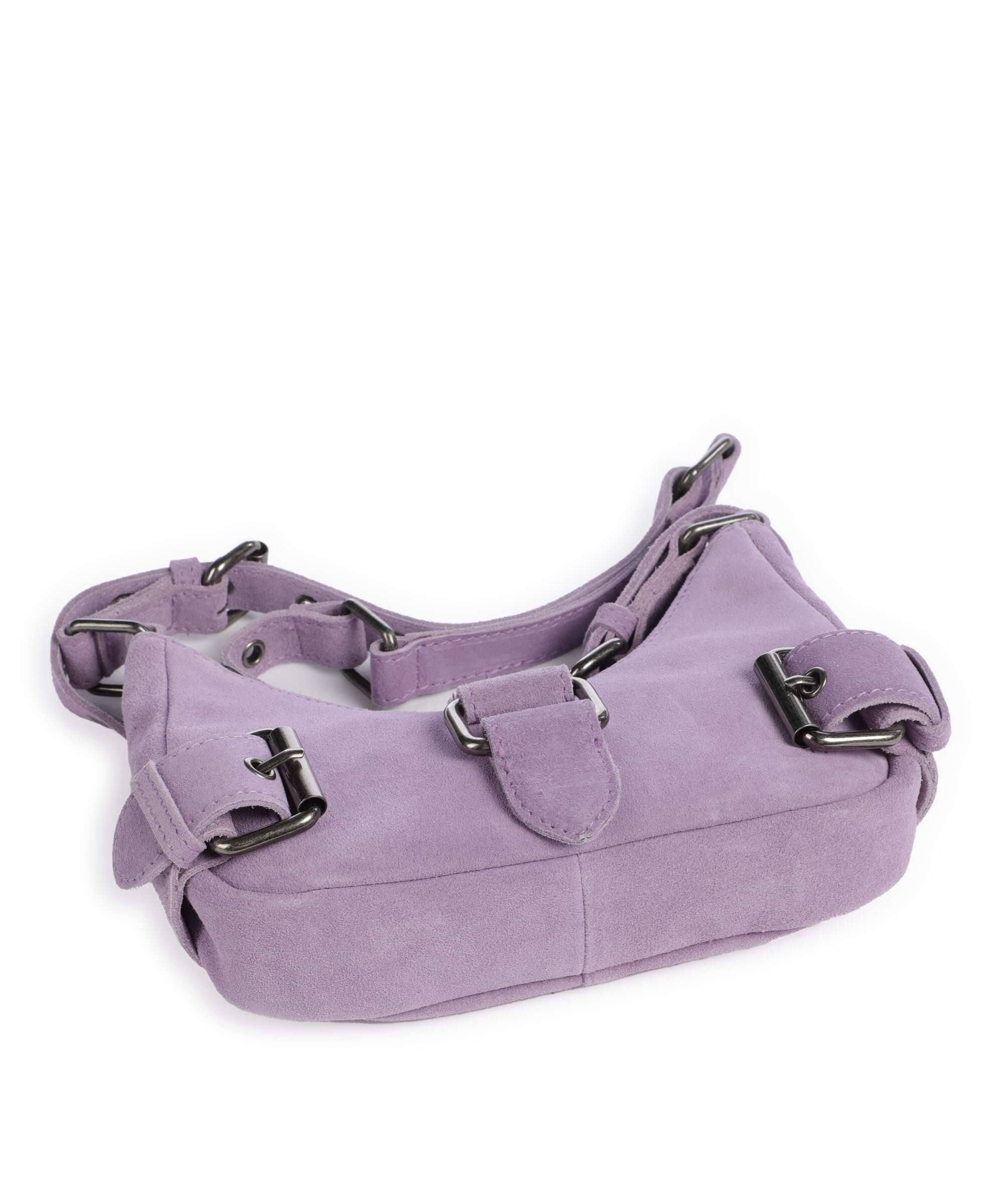 Núnoo Suede Palma Schoudertas purple - Image 5