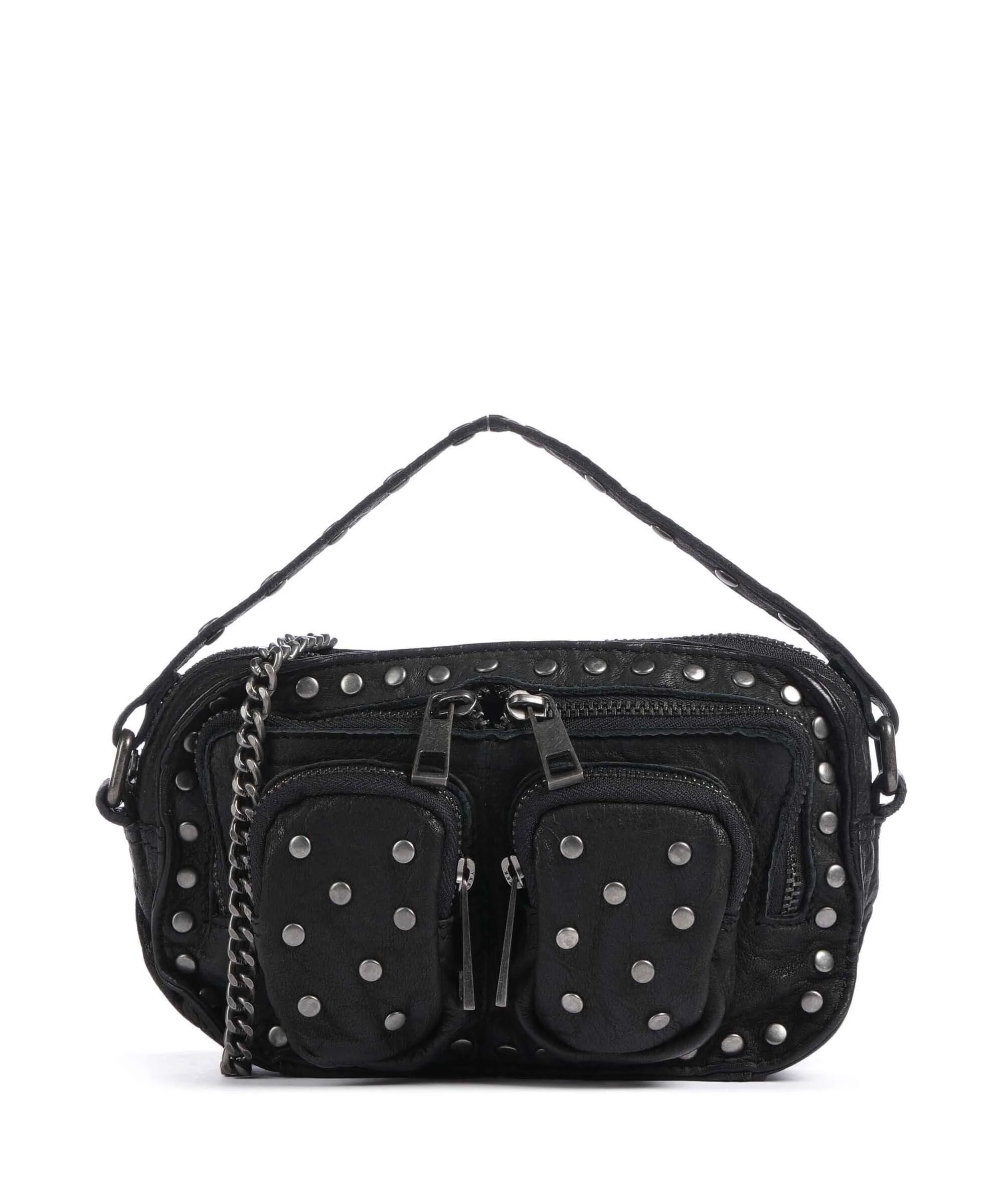 Núnoo Washed Helena Crossbody tas black