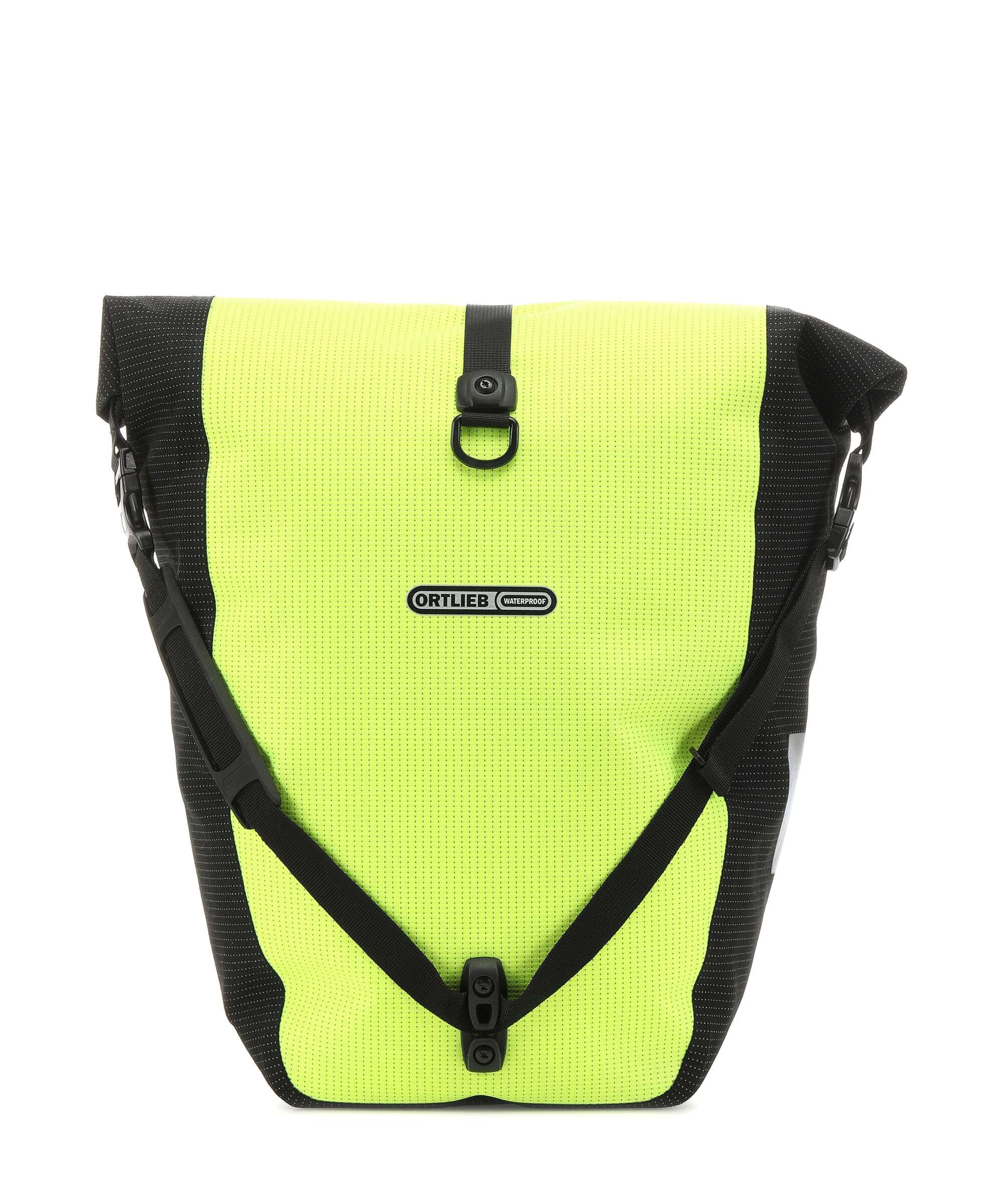 Ortlieb Back-Roller High Visibility QL2.1 Tas voor bagagedrager neon yellow/black reflective