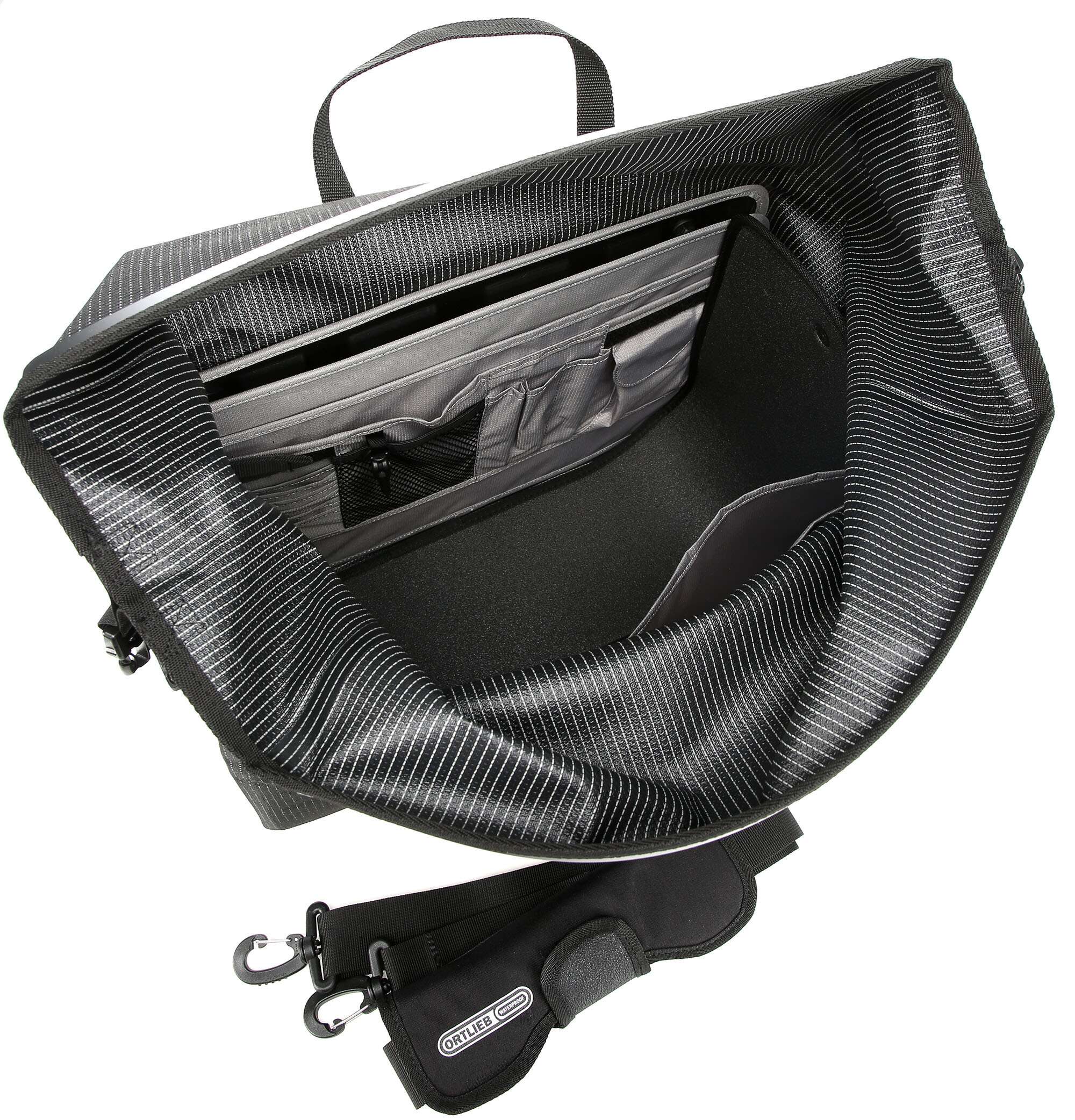 Ortlieb Office-Bag High Visibility QL2.1 Tas voor bagagedrager black reflective - Image 4