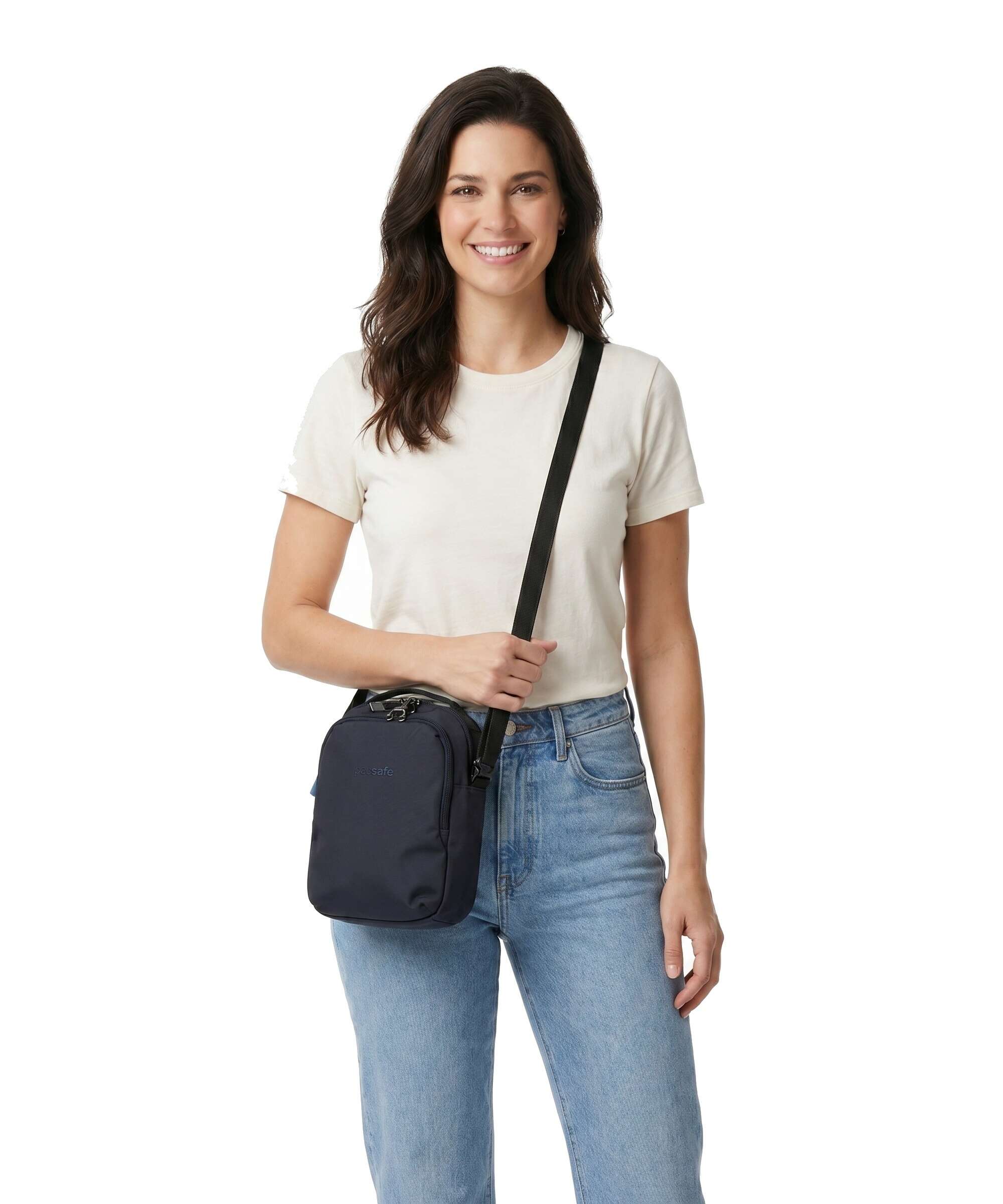 Pacsafe V Companion Crossbody tas ocean - Image 3