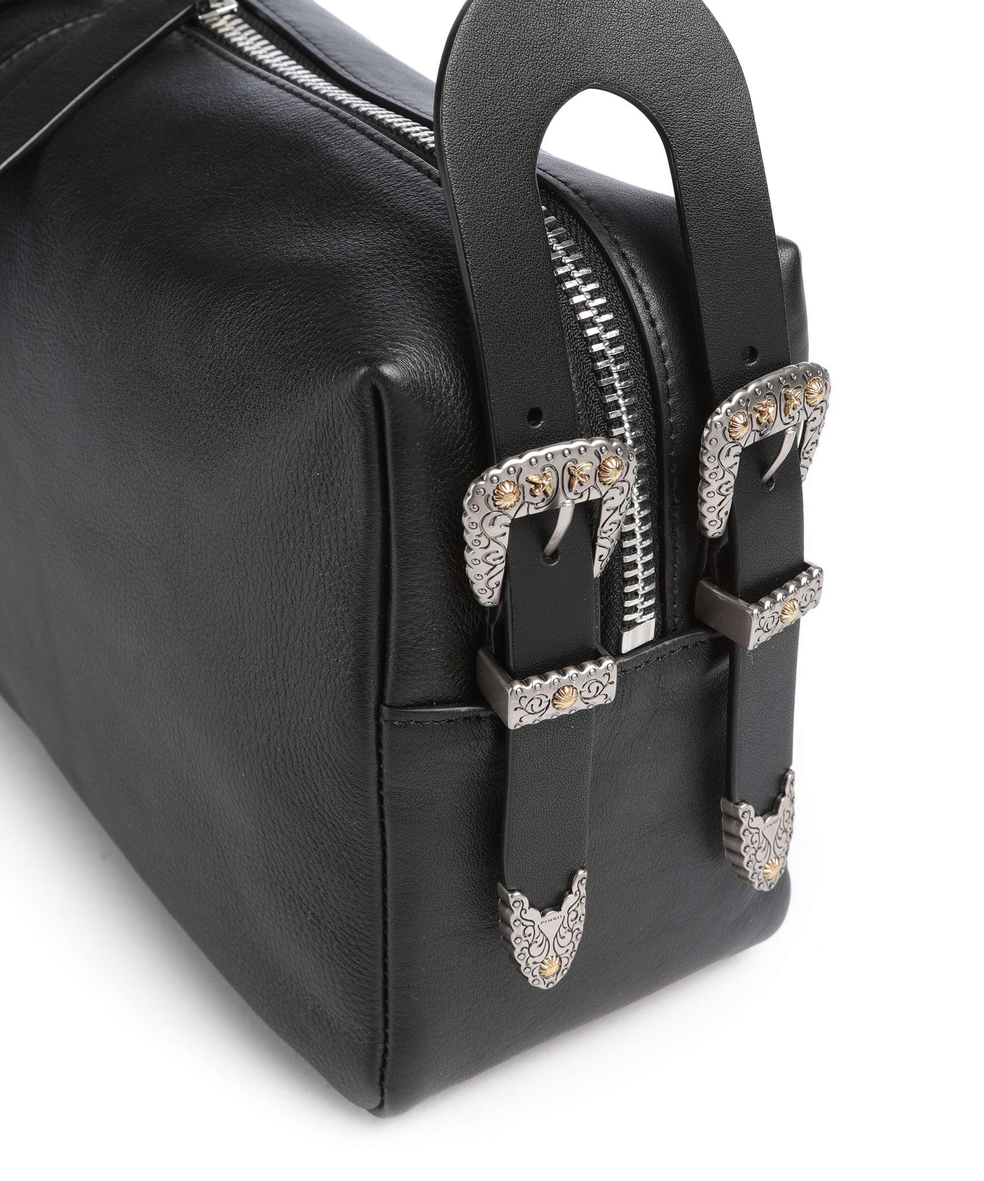 Pinko 24 Classic Schoudertas nero/old silver - Image 4