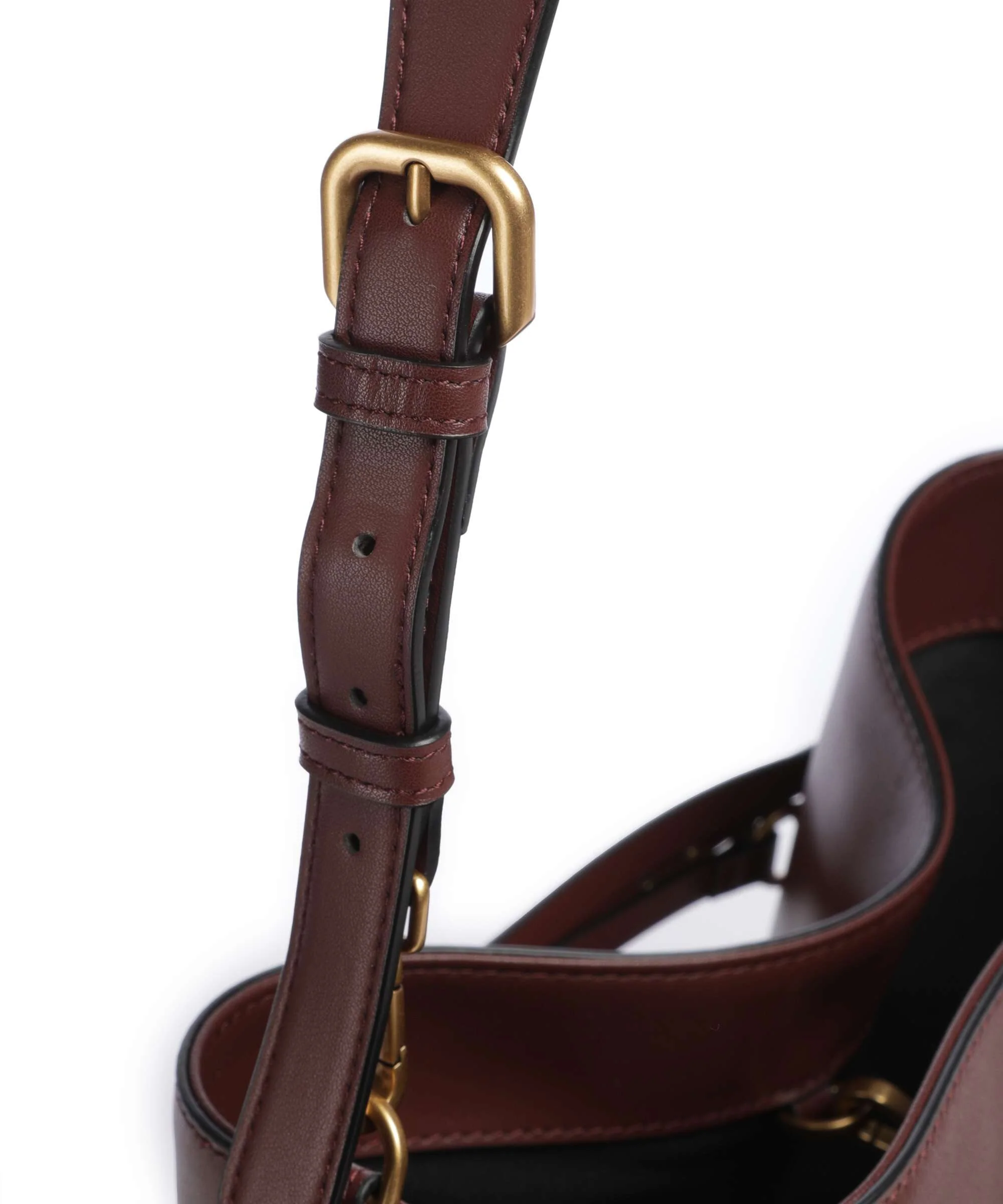 Pinko Belt Classic Emmertas burgundy wine/antique gold - Image 4