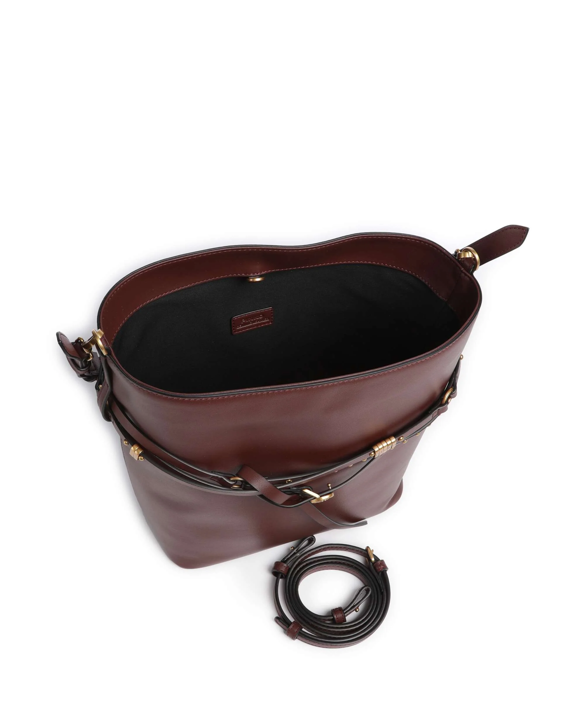 Pinko Belt Classic Emmertas burgundy wine/antique gold - Image 6
