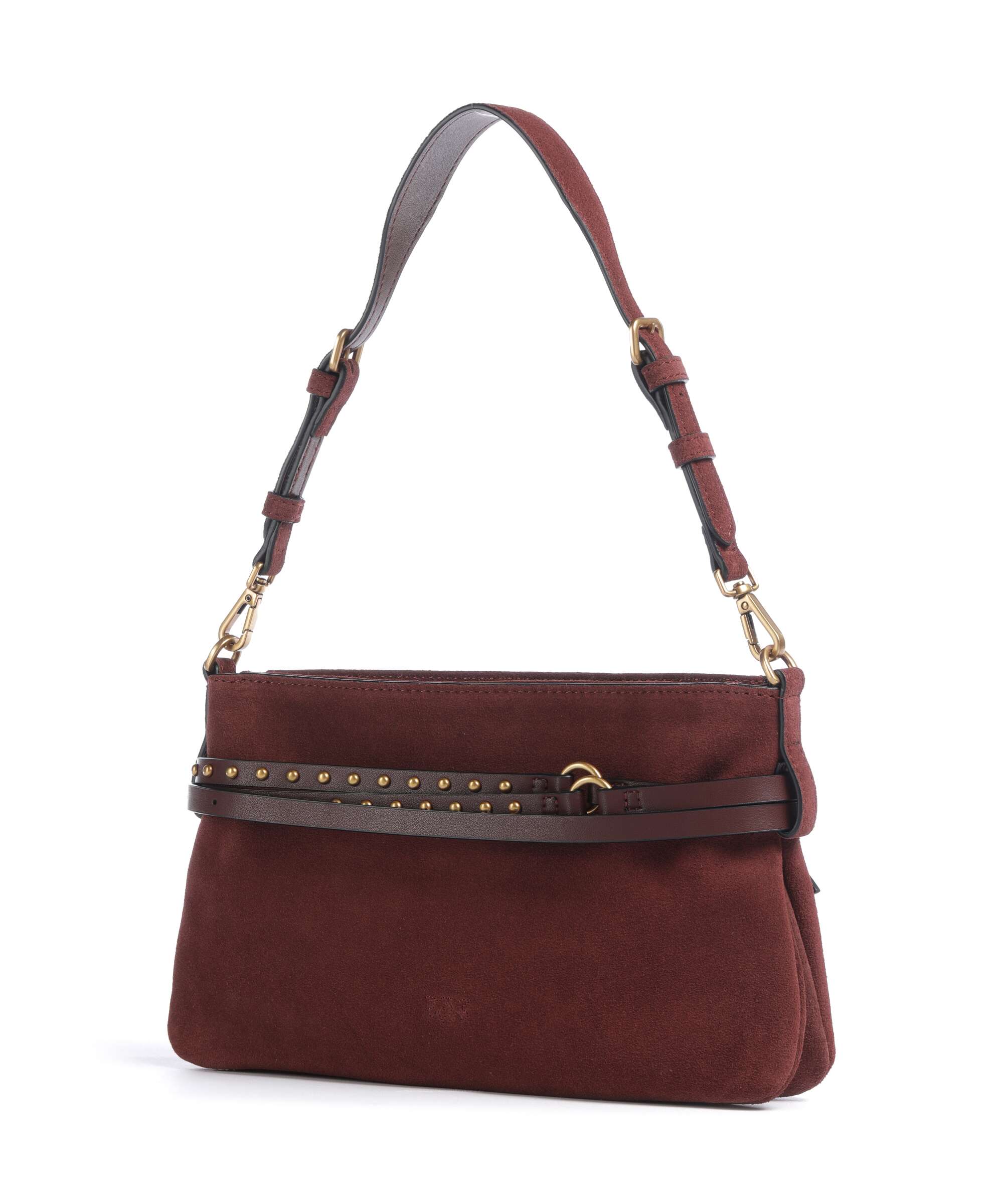 Pinko Belt Mini Schoudertas burgundy wine/antique gold - Image 2