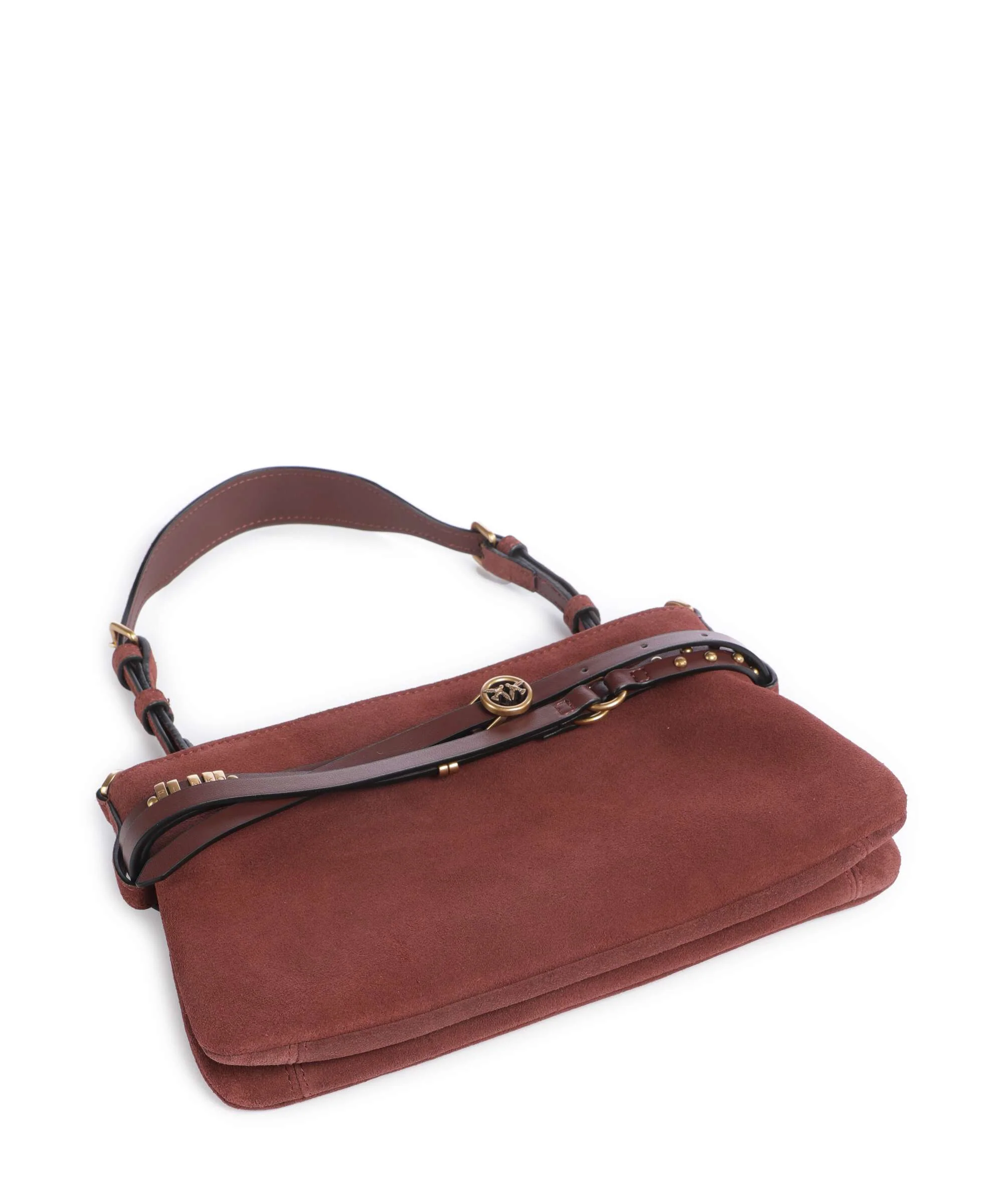 Pinko Belt Mini Schoudertas burgundy wine/antique gold - Image 6