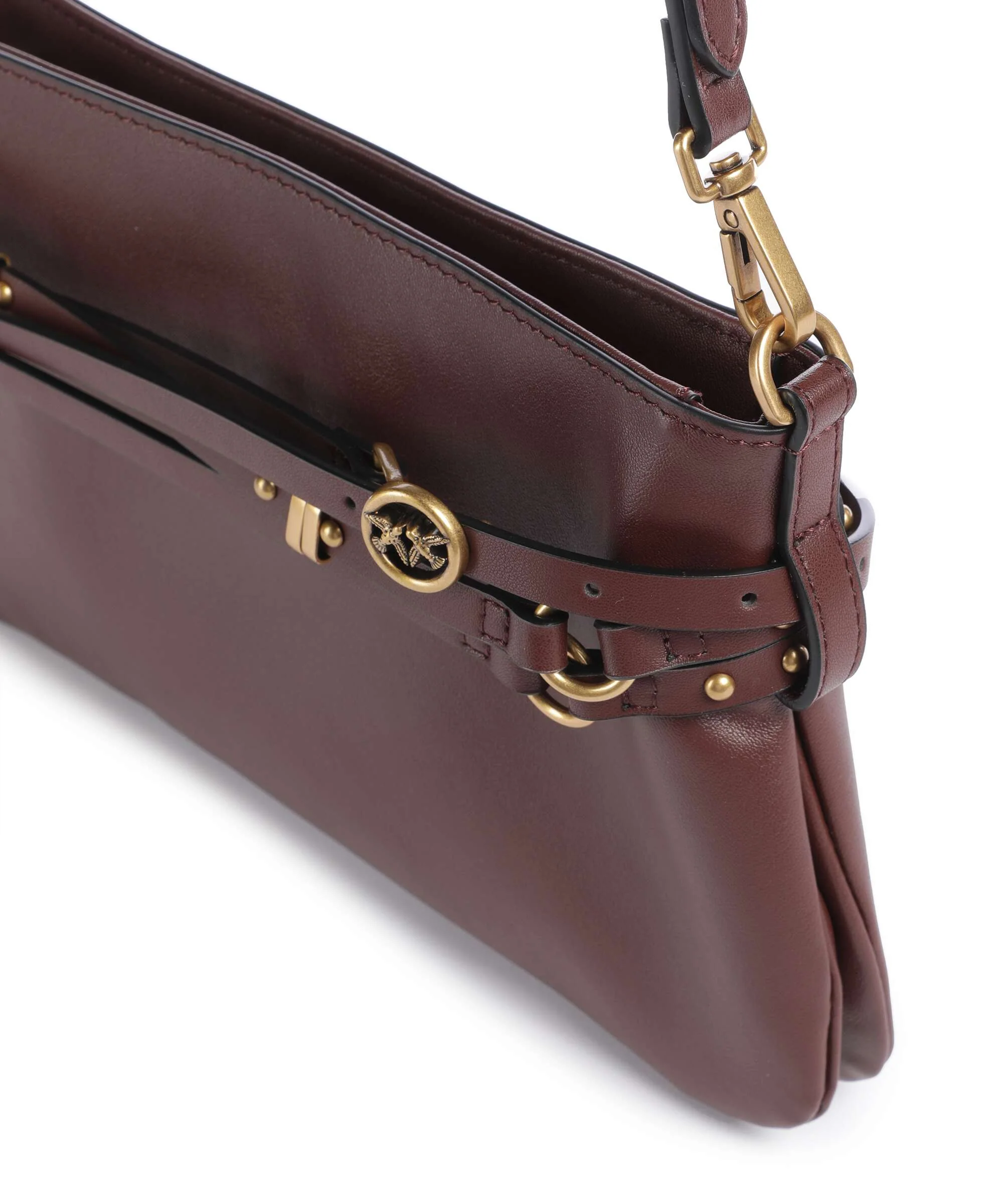 Pinko Belt Mini Schoudertas burgundy wine/antique gold - Image 5