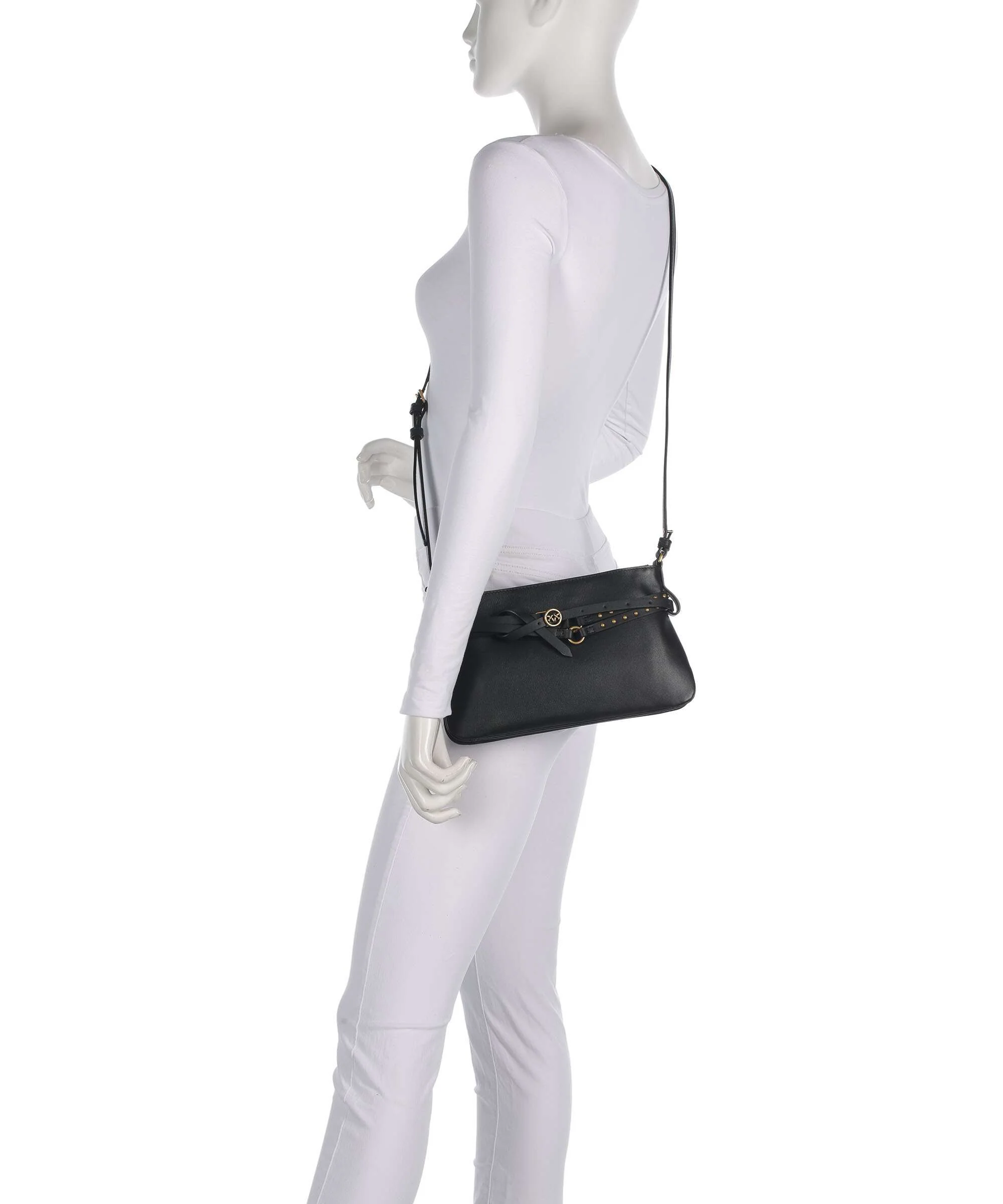 Pinko Belt Mini Schoudertas nero/antique gold - Image 4