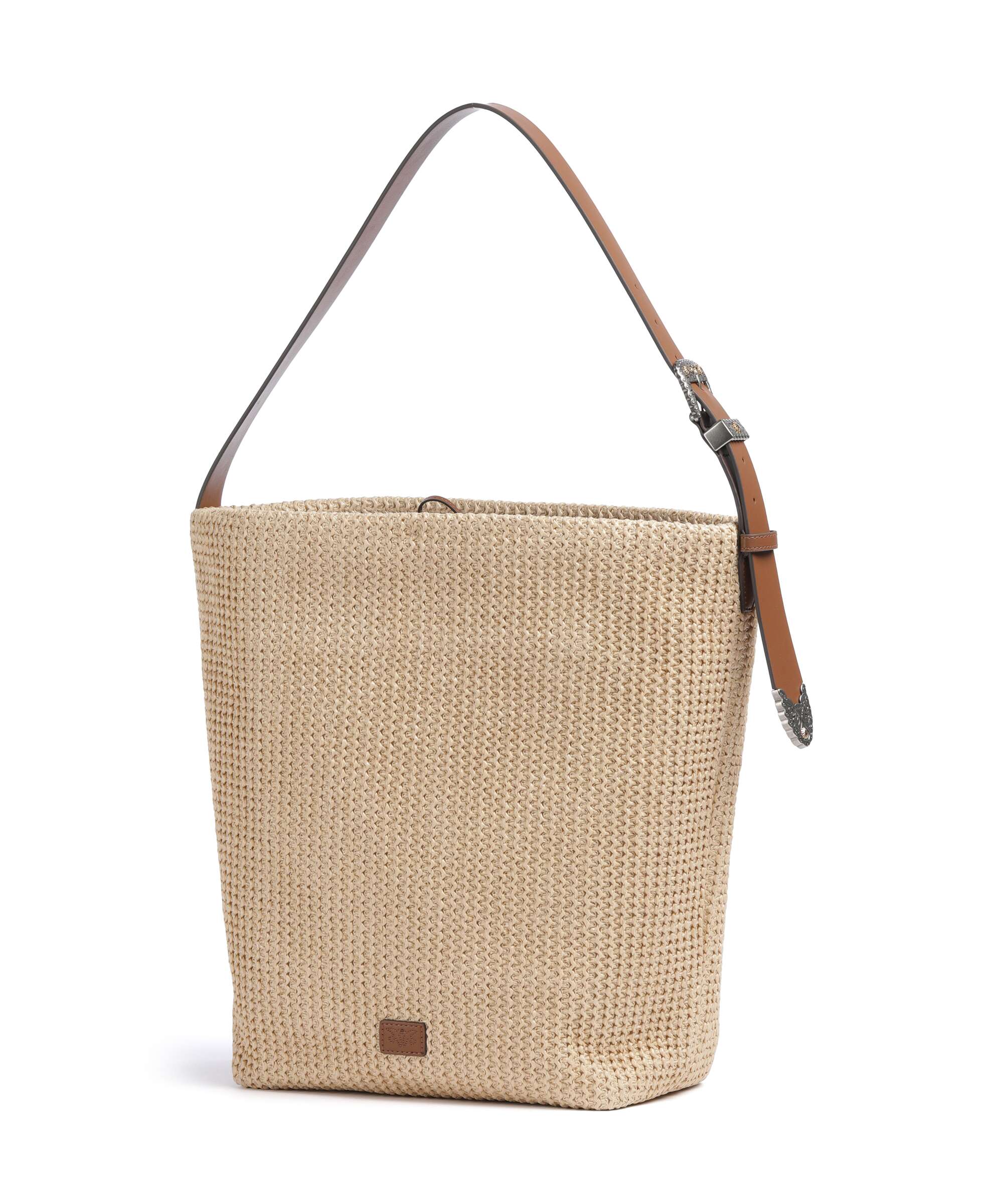 Pinko Big Hobo tas paglia/cuoio/mix gal - Image 2