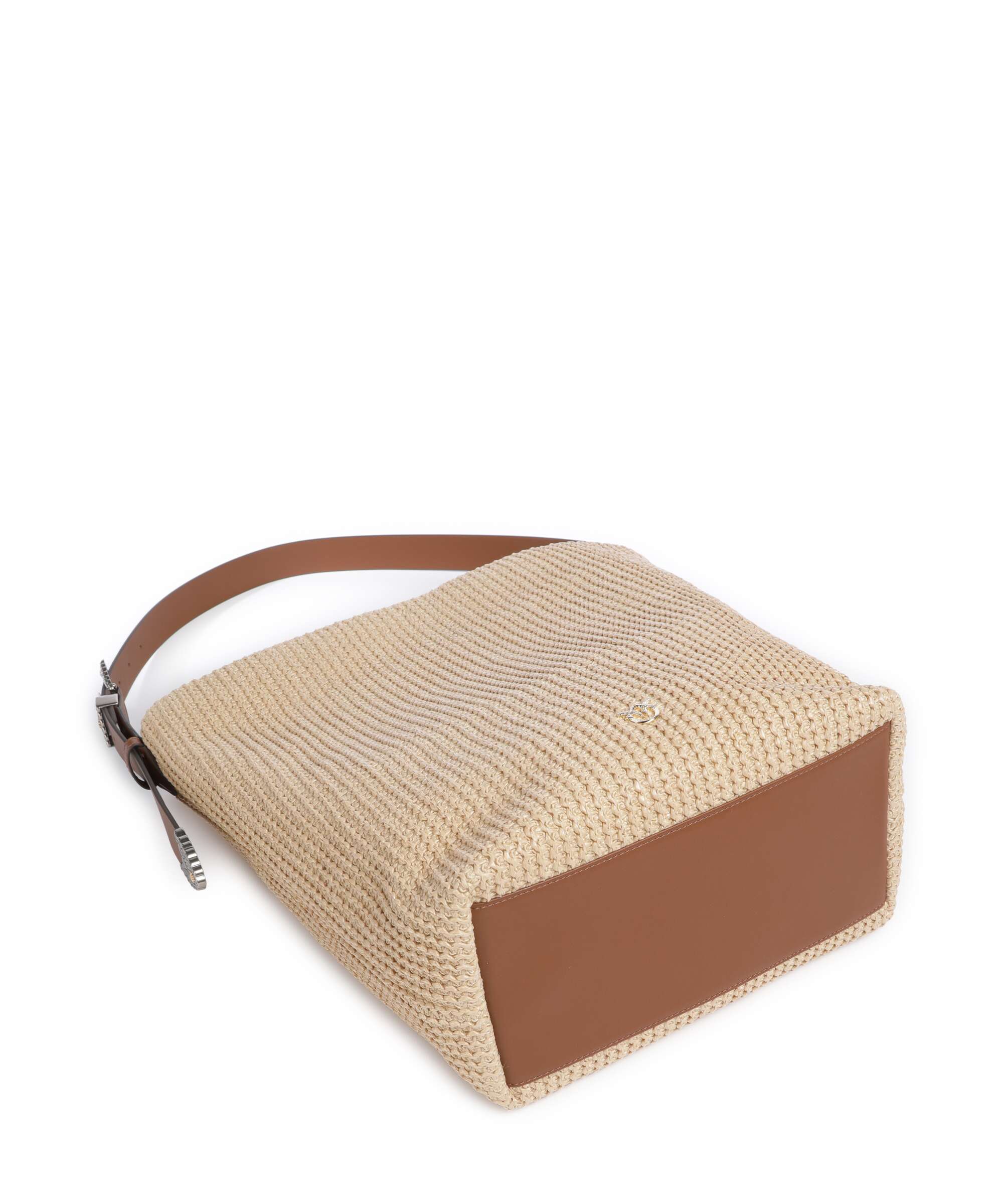 Pinko Big Hobo tas paglia/cuoio/mix gal - Image 5