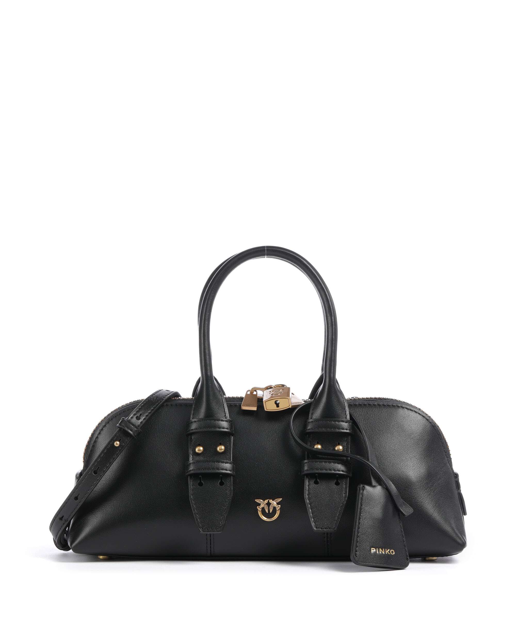 Pinko Bowling Horizontal Handtas nero/antique gold