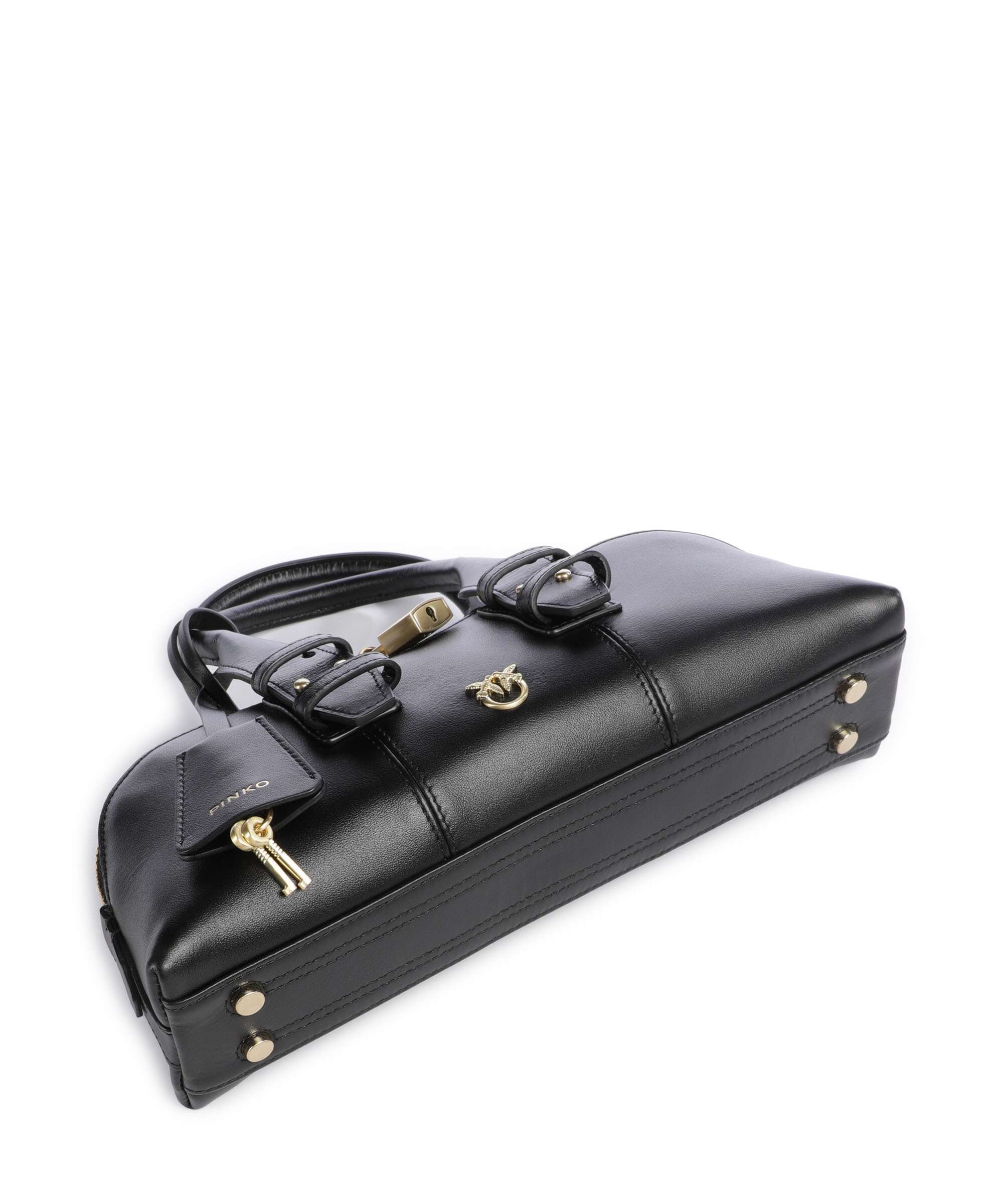 Pinko Bowling Horizontal Handtas nero limousine/matt gold - Image 5