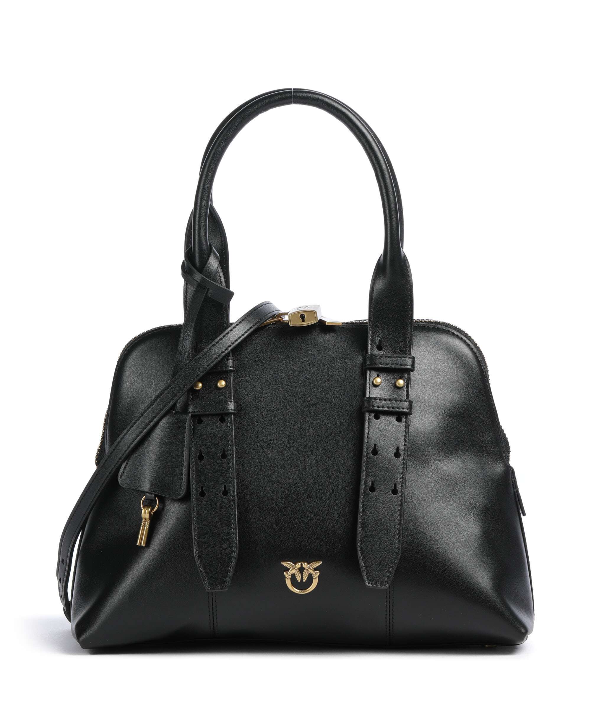 Pinko Bowling Medium Handtas nero/antique gold