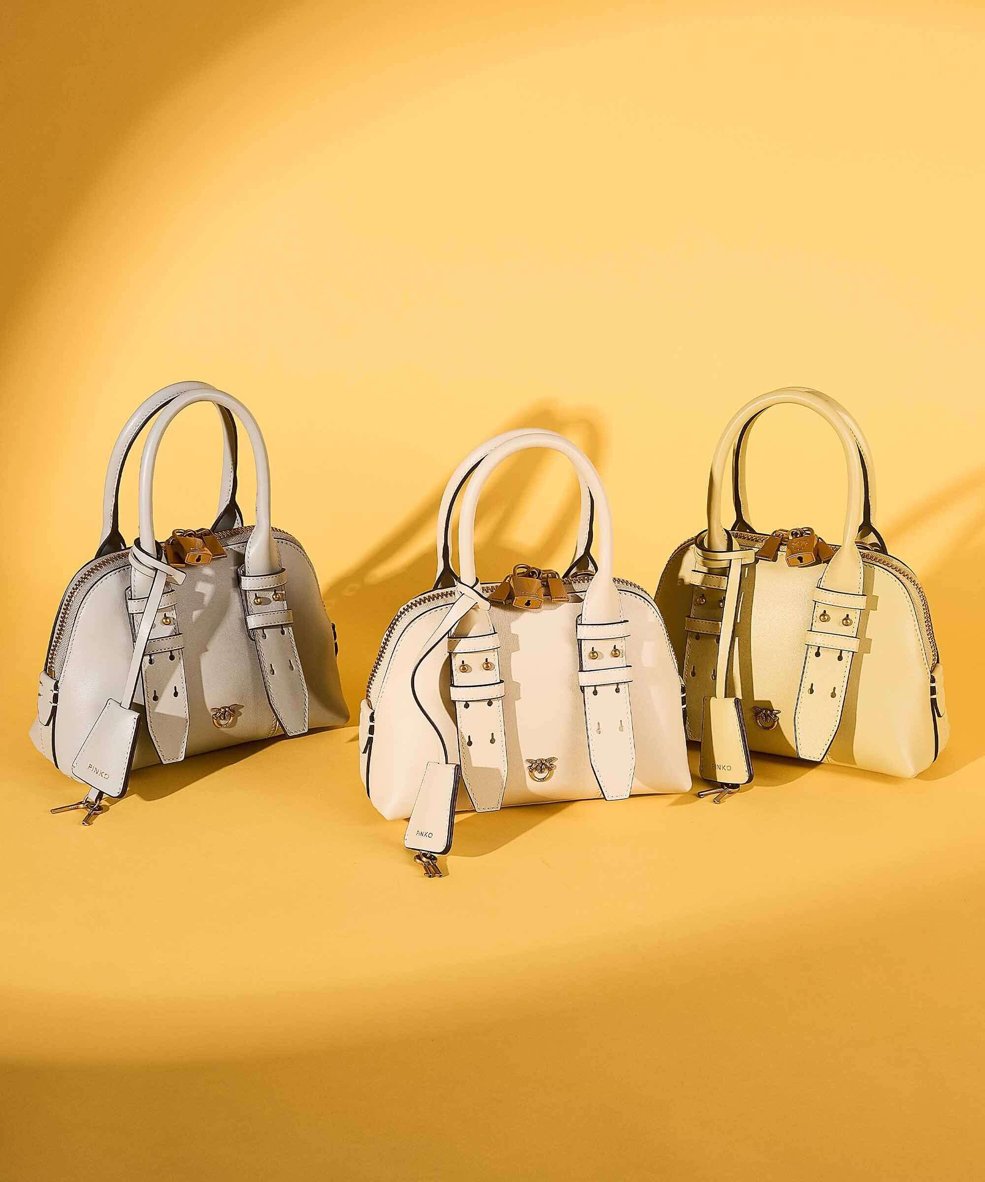 Pinko Bowling Mini Handtas giallo vaniglia/antique gold - Image 2