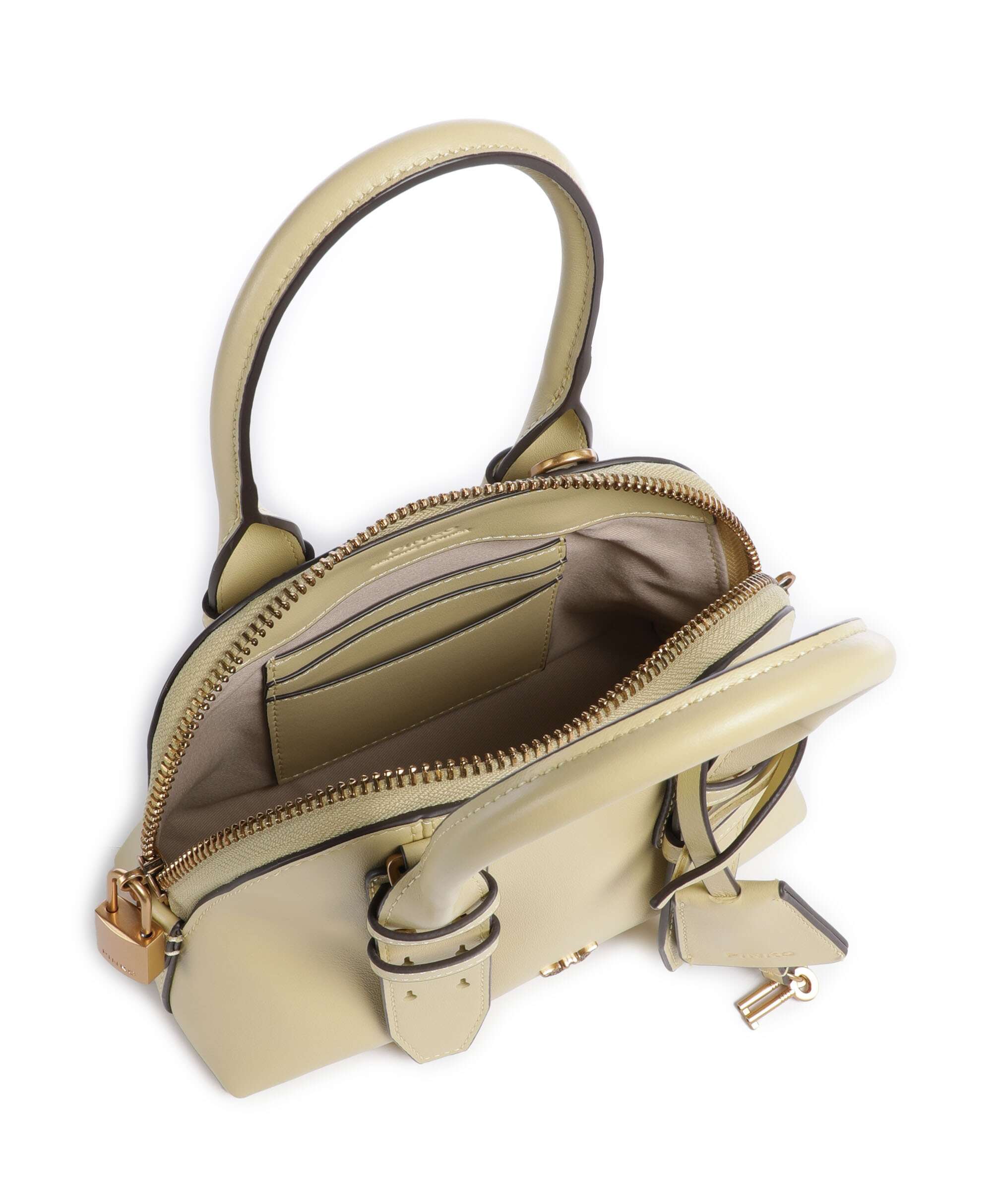 Pinko Bowling Mini Handtas giallo vaniglia/antique gold - Image 7