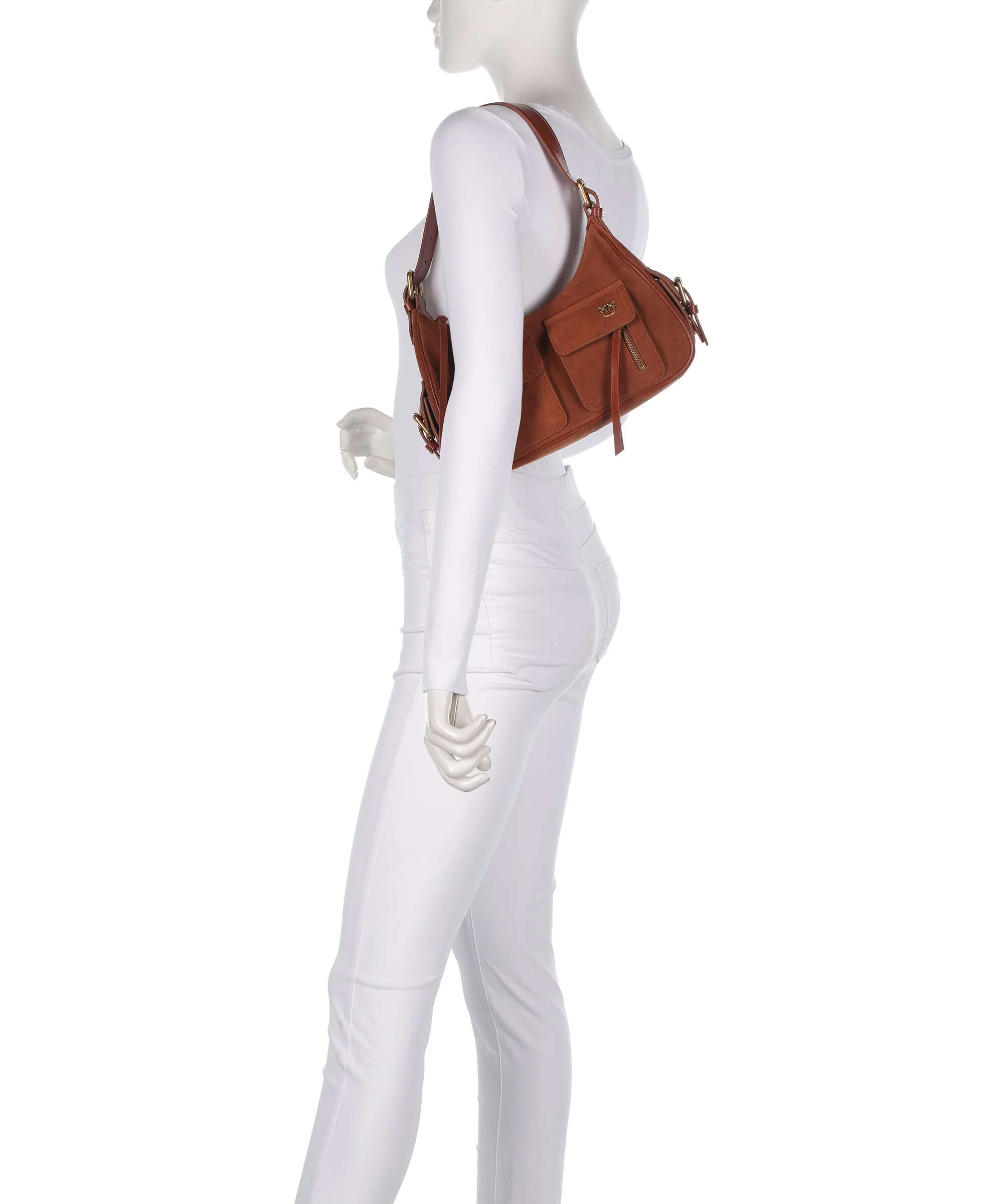 Pinko Cargo Classic Schoudertas arabo/antique gold - Image 3