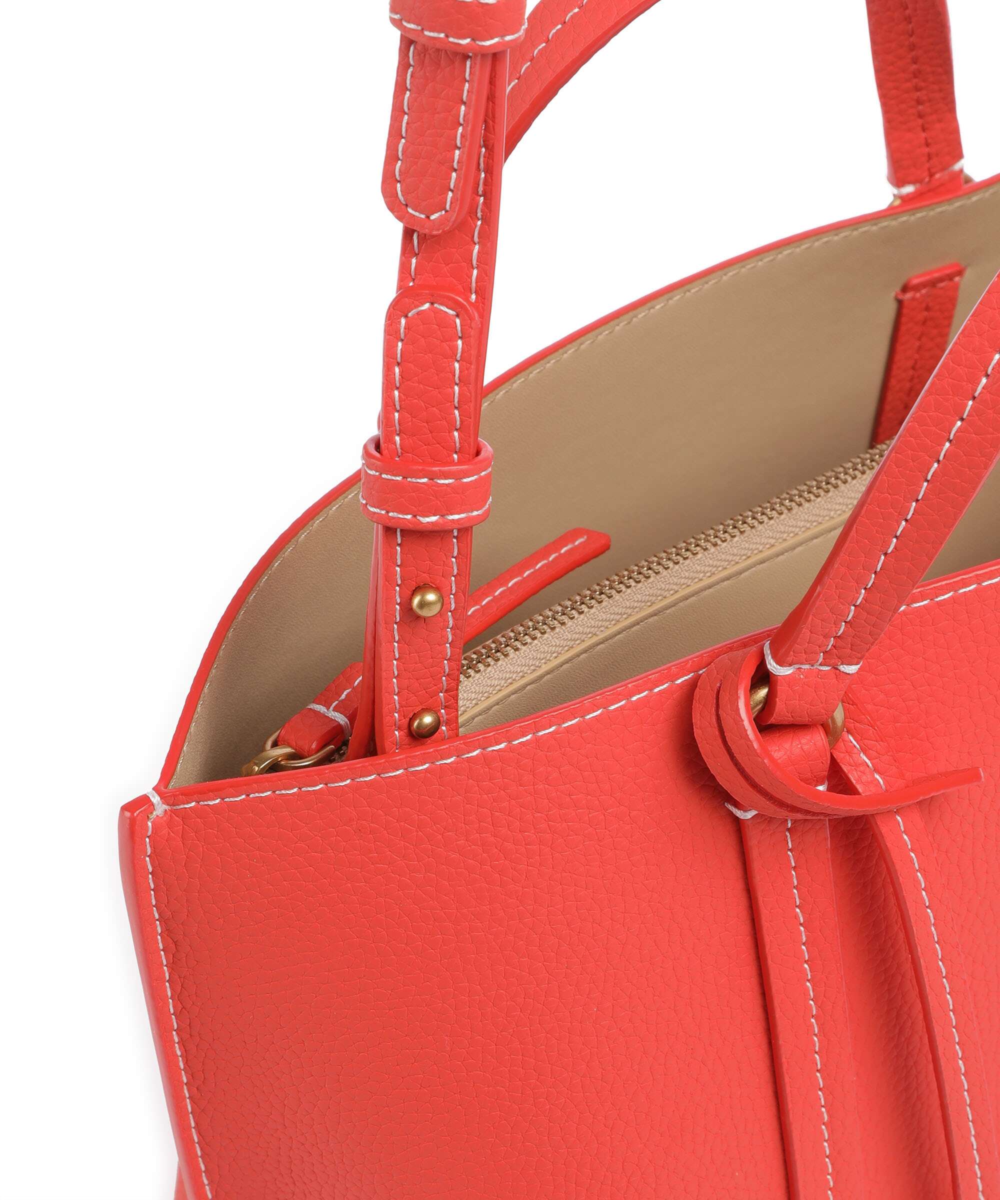 Pinko Carrie Classic Handtas rosso mandarino/antique gold - Image 4