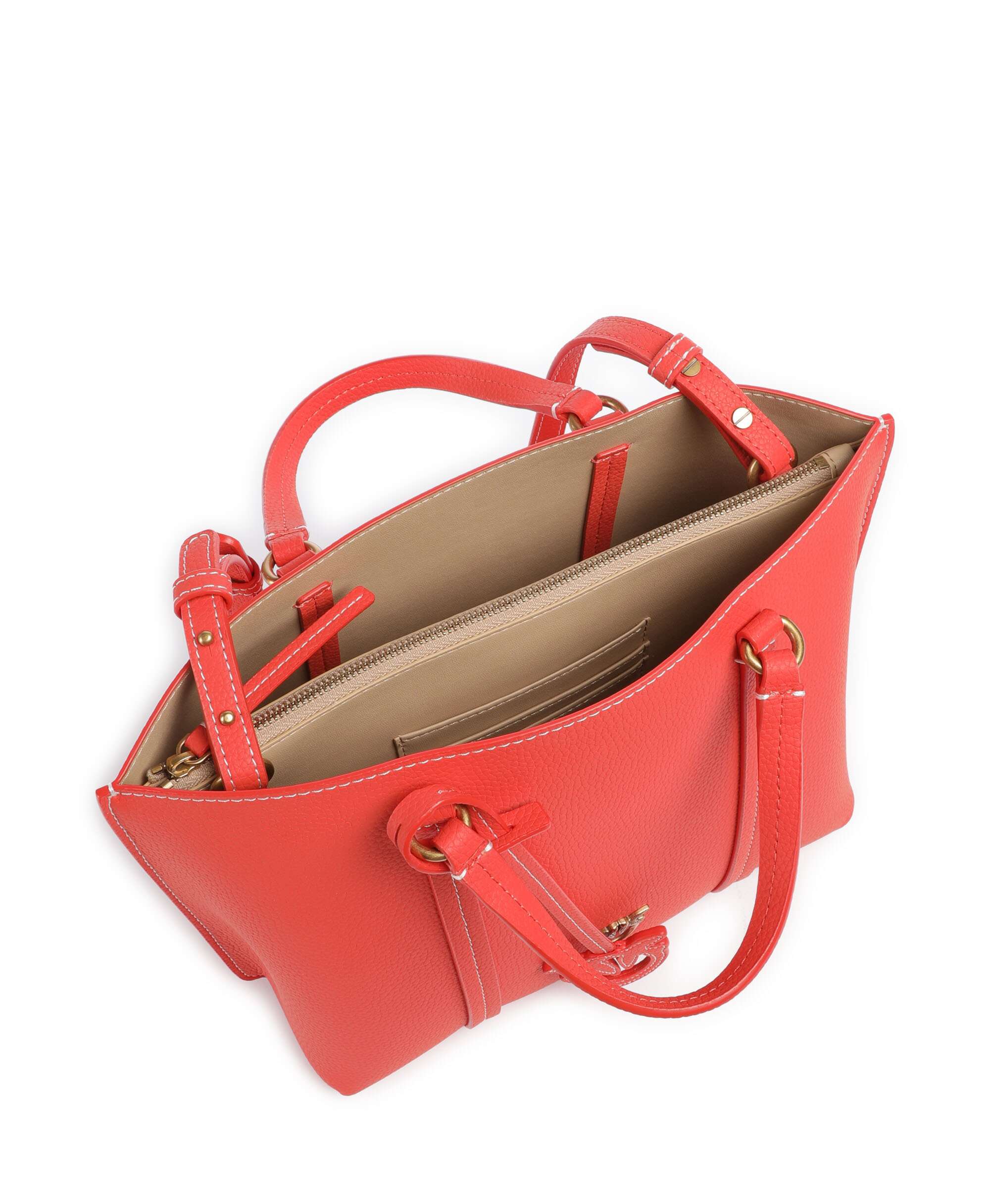 Pinko Carrie Classic Handtas rosso mandarino/antique gold - Image 6
