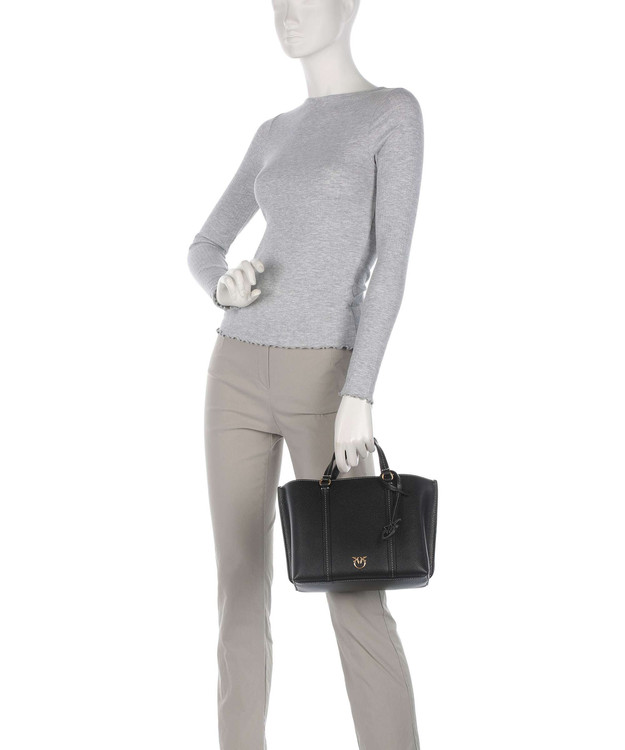Pinko Carrie Classic Handtas nero/antique gold - Image 3