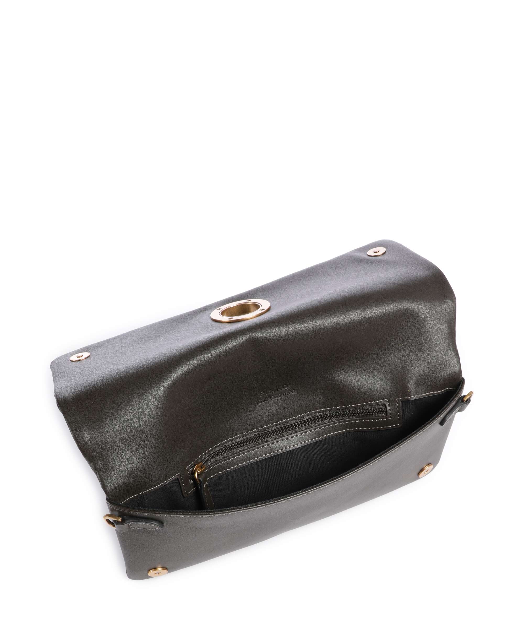 Pinko Click Soft Classic Crossbody tas verde fango/antique gold - Image 5