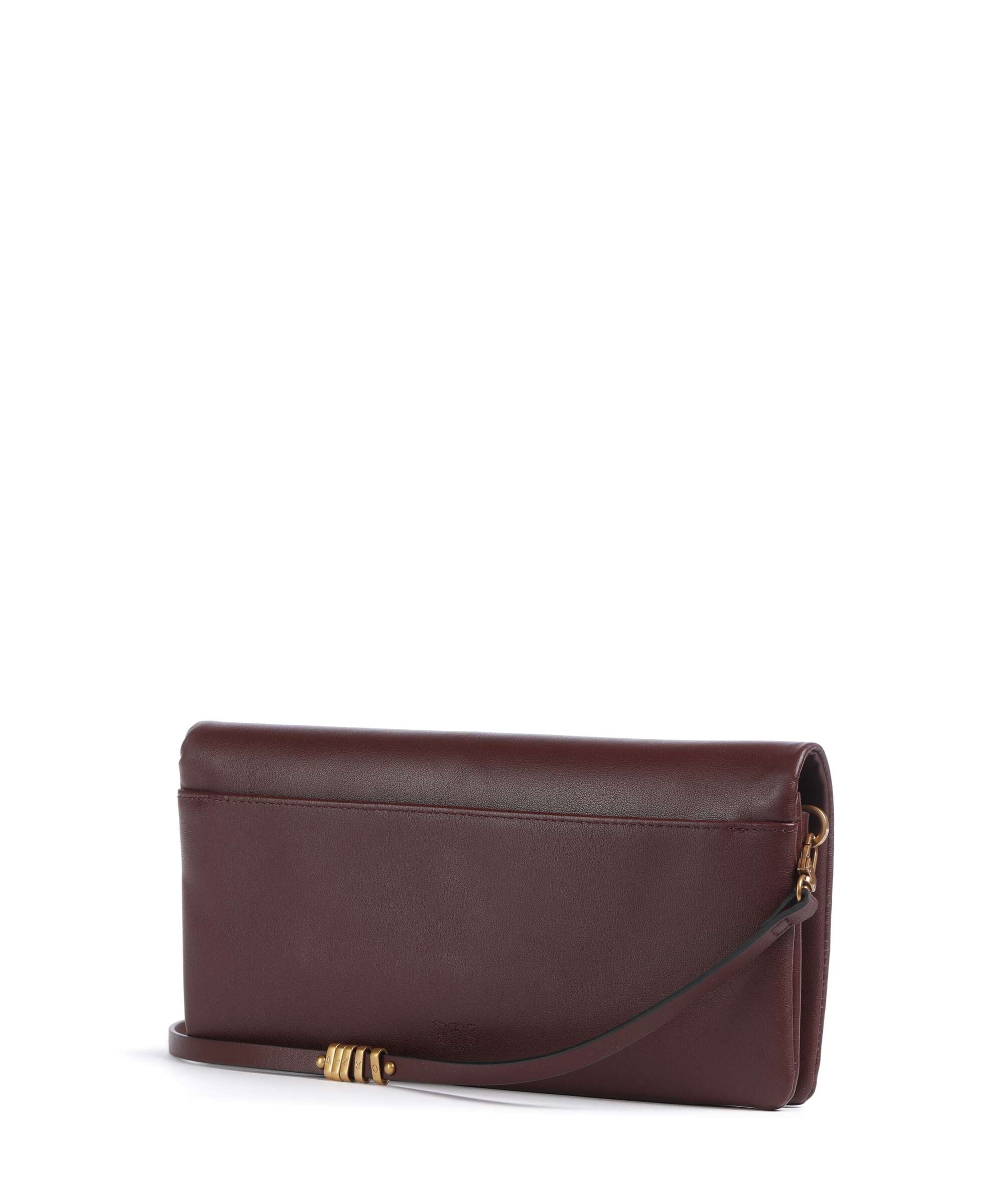 Pinko Click Soft Classic Crossbody tas burgundy wine/antique gold - Image 2