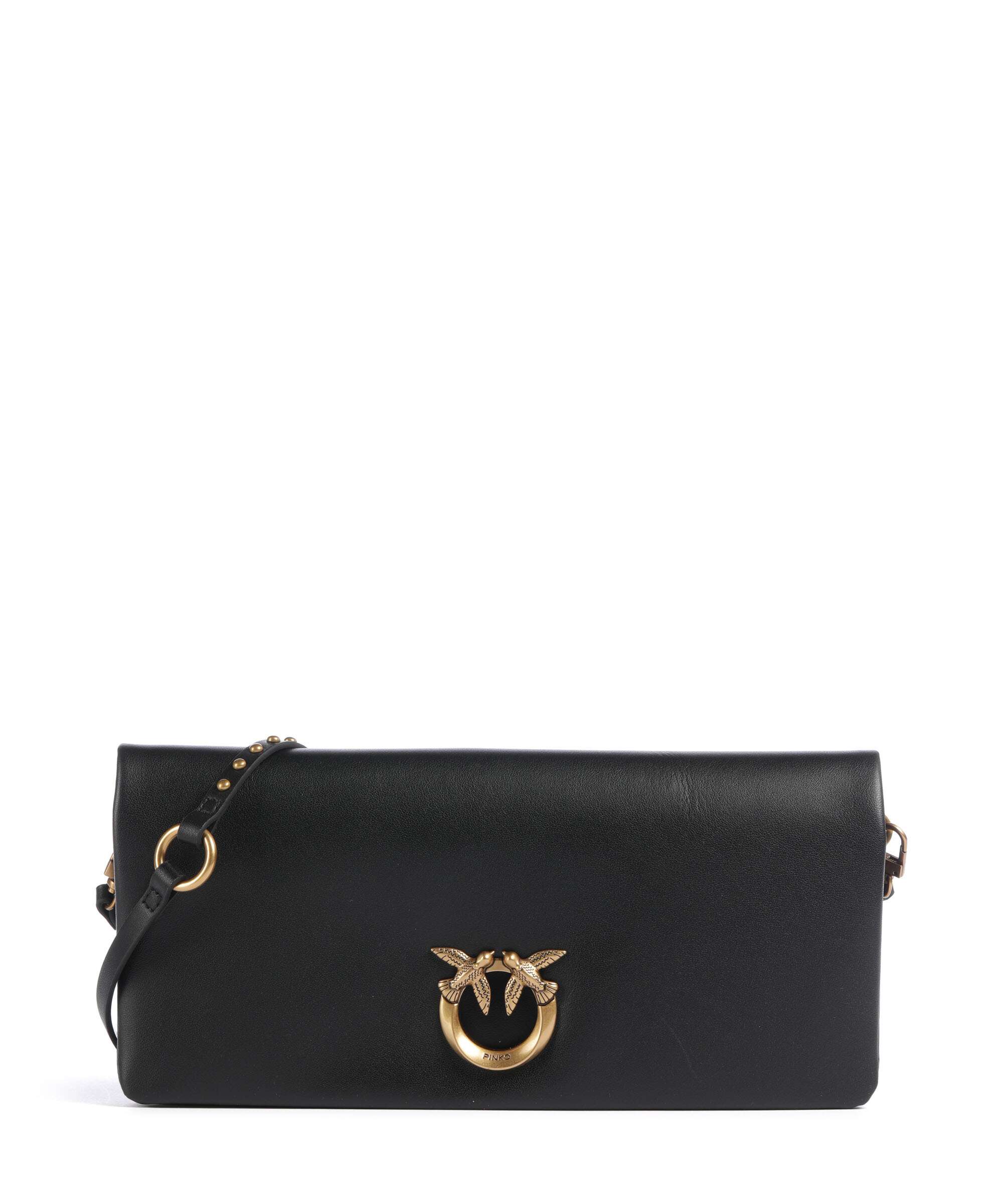Pinko Click Soft Classic Crossbody tas nero/antique gold