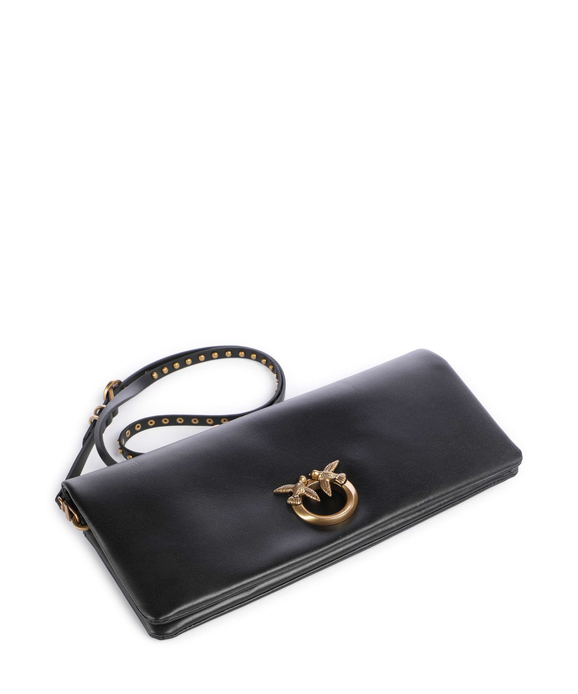 Pinko Click Soft Classic Crossbody tas nero/antique gold - Image 4