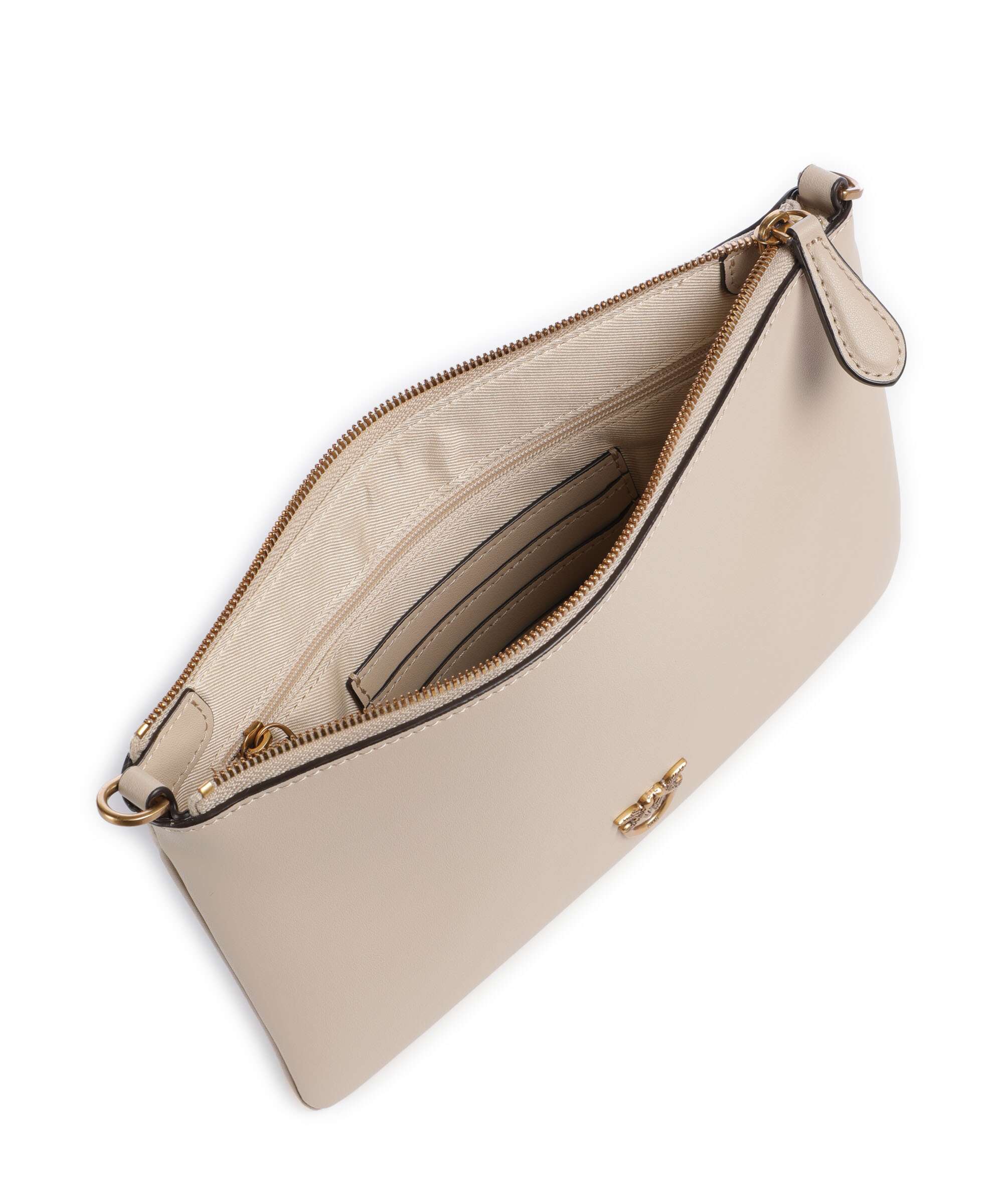 Pinko Flat Classic Crossbody tas beige/grigio fumo/antique gold - Image 5