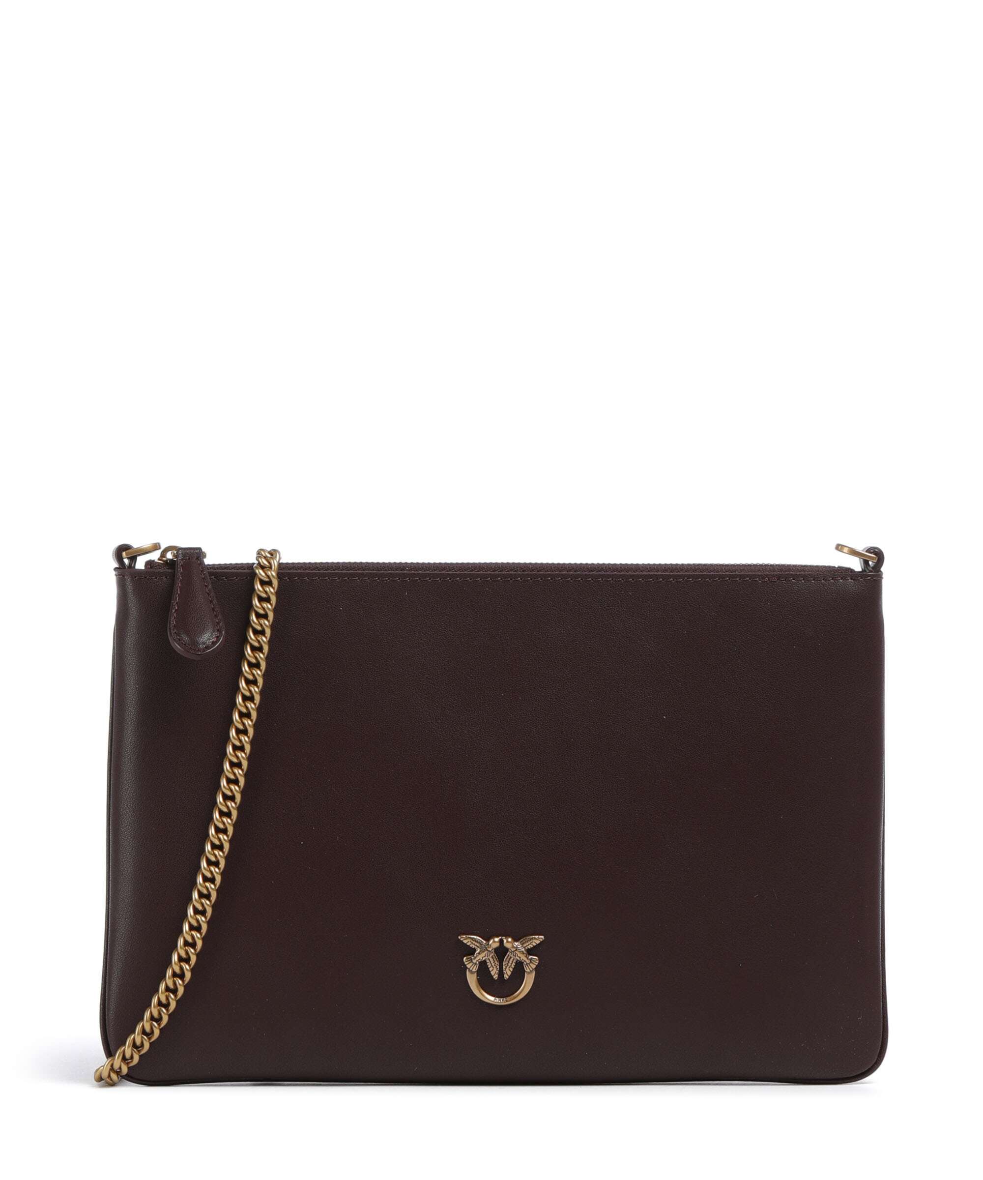Pinko Flat Classic Crossbody tas uva di catawba/antique gold