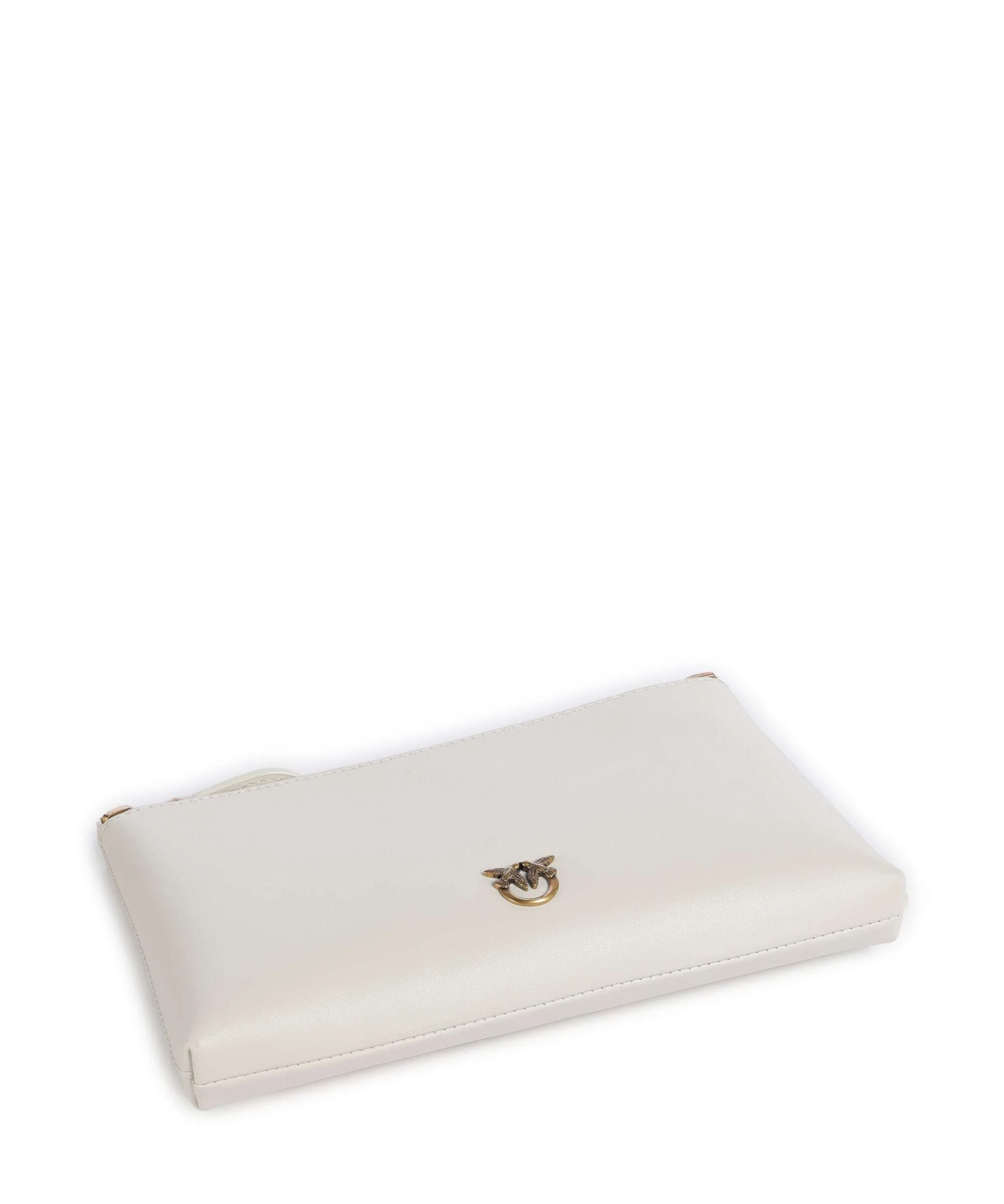 Pinko Flat Mini Crossbody tas bianco seta/antique gold - Image 5