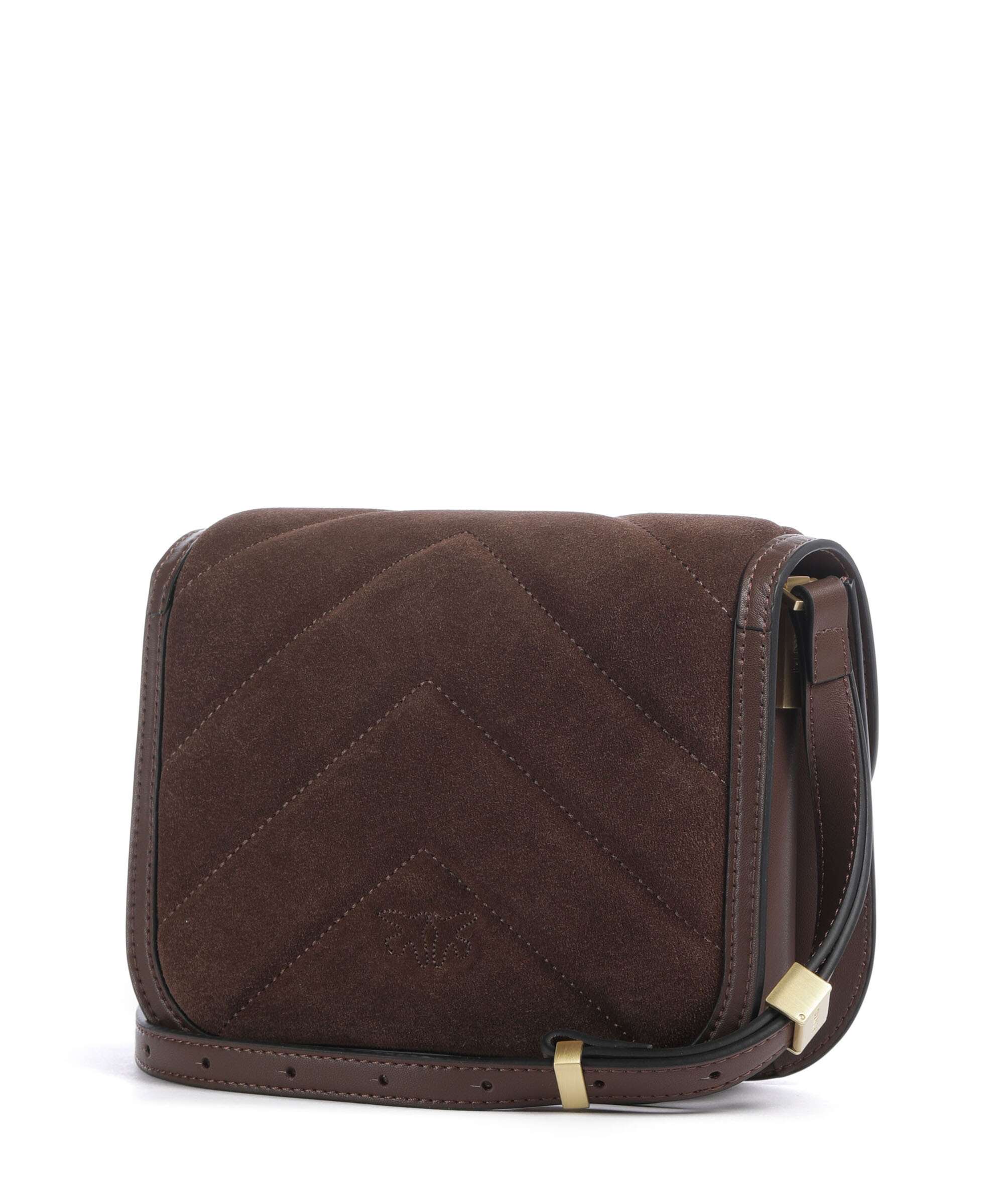 Pinko Love Box Crossbody tas marrone castano/matt gold - Image 2
