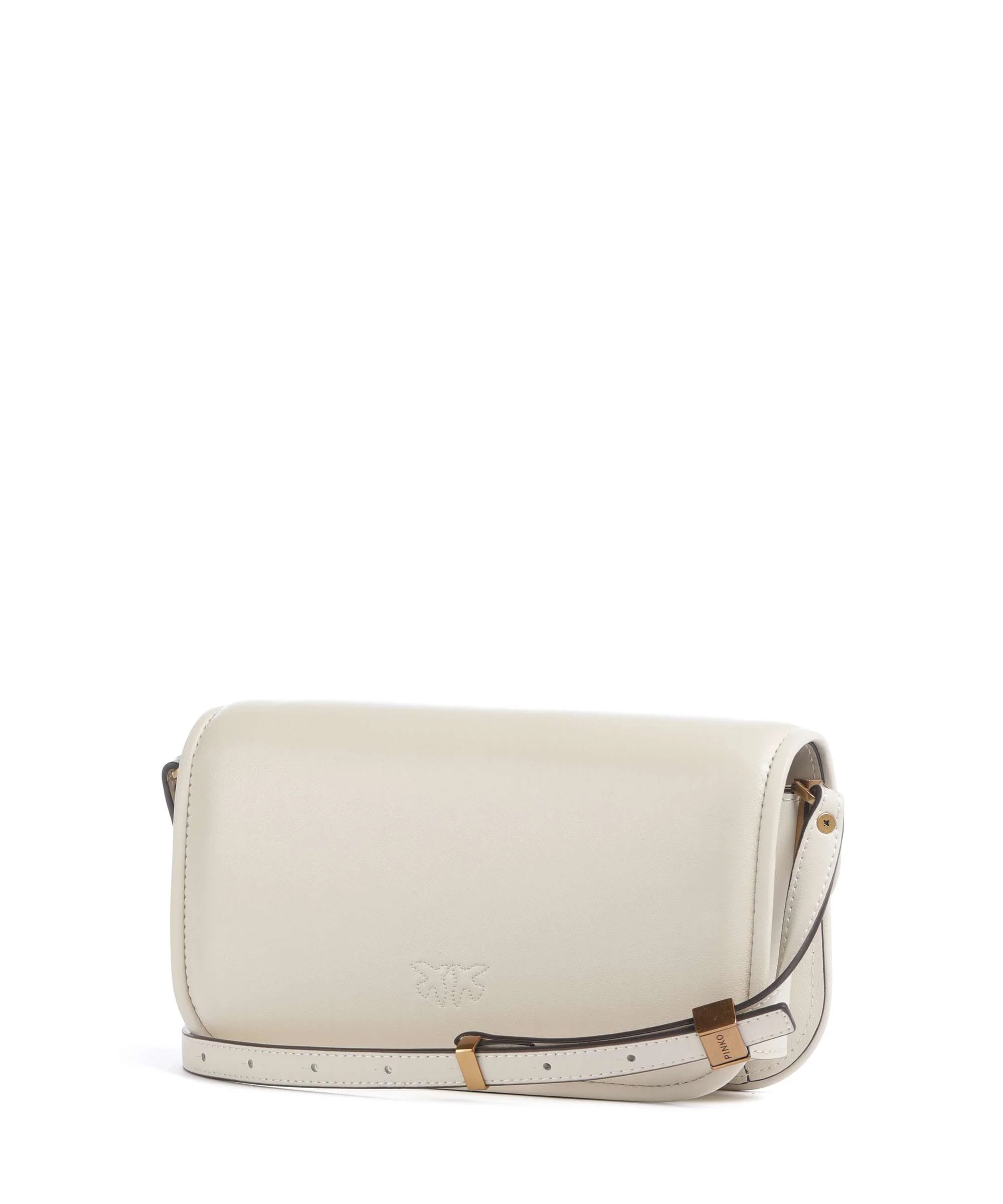 Pinko Love Box Horizontal Schoudertas bianco seta/antique gold - Image 2