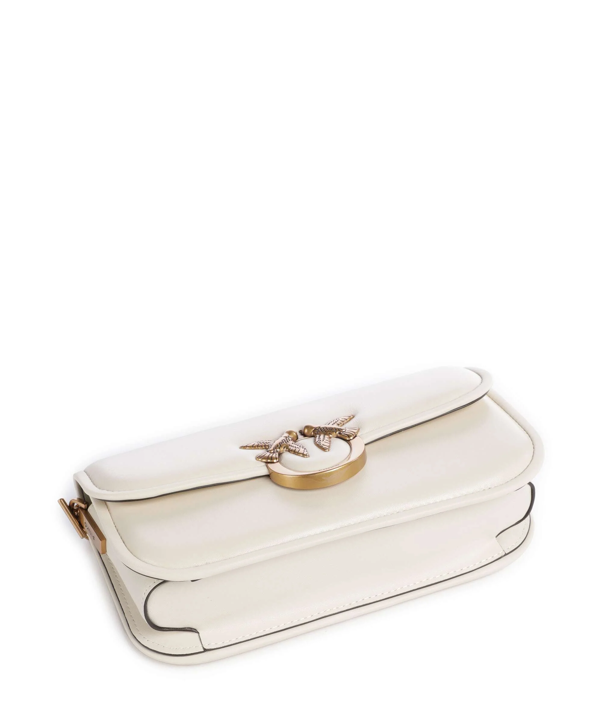Pinko Love Box Horizontal Schoudertas bianco seta/antique gold - Image 4