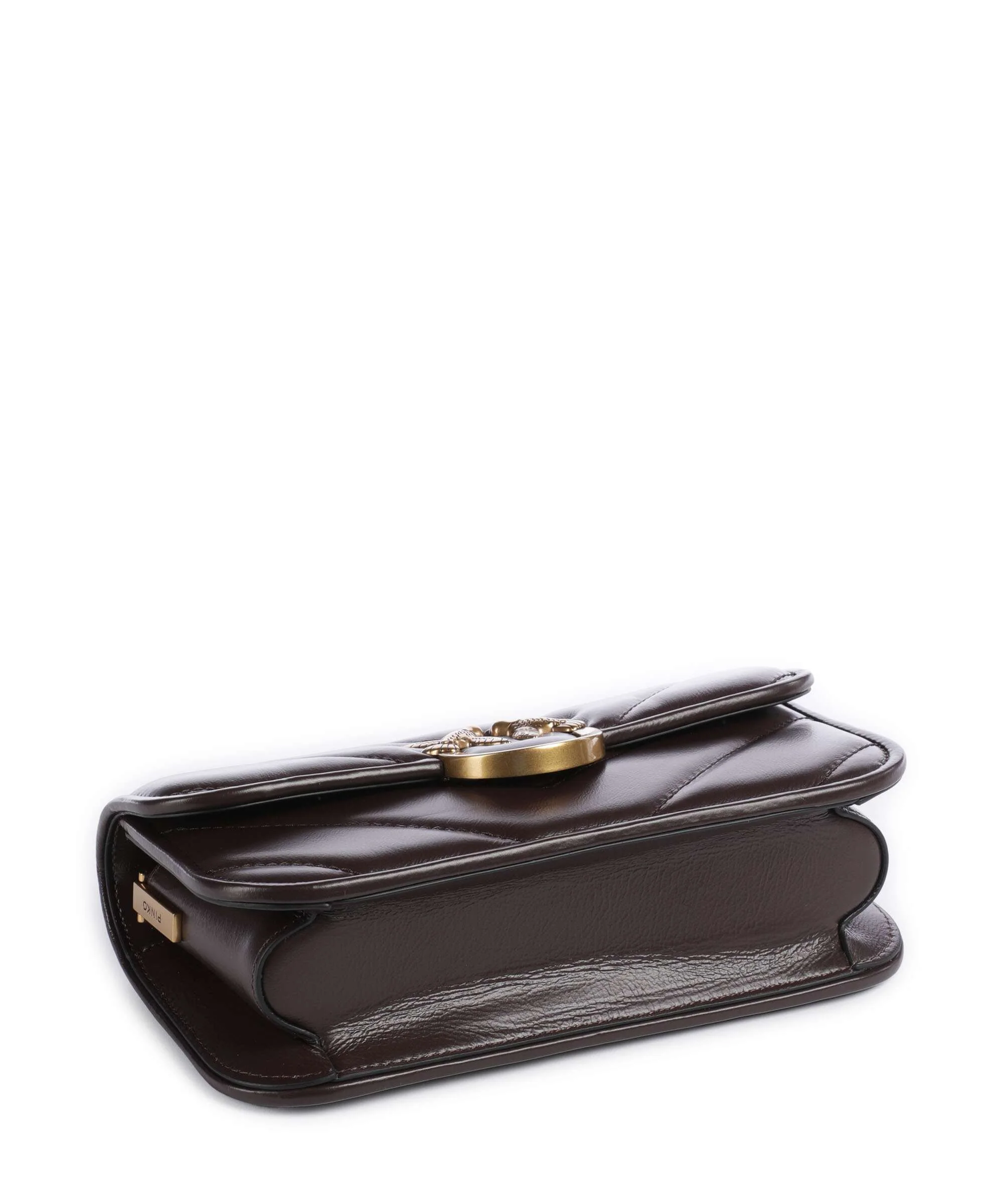 Pinko Love Box Horizontal Schoudertas rosso mogano/antique gold - Image 4