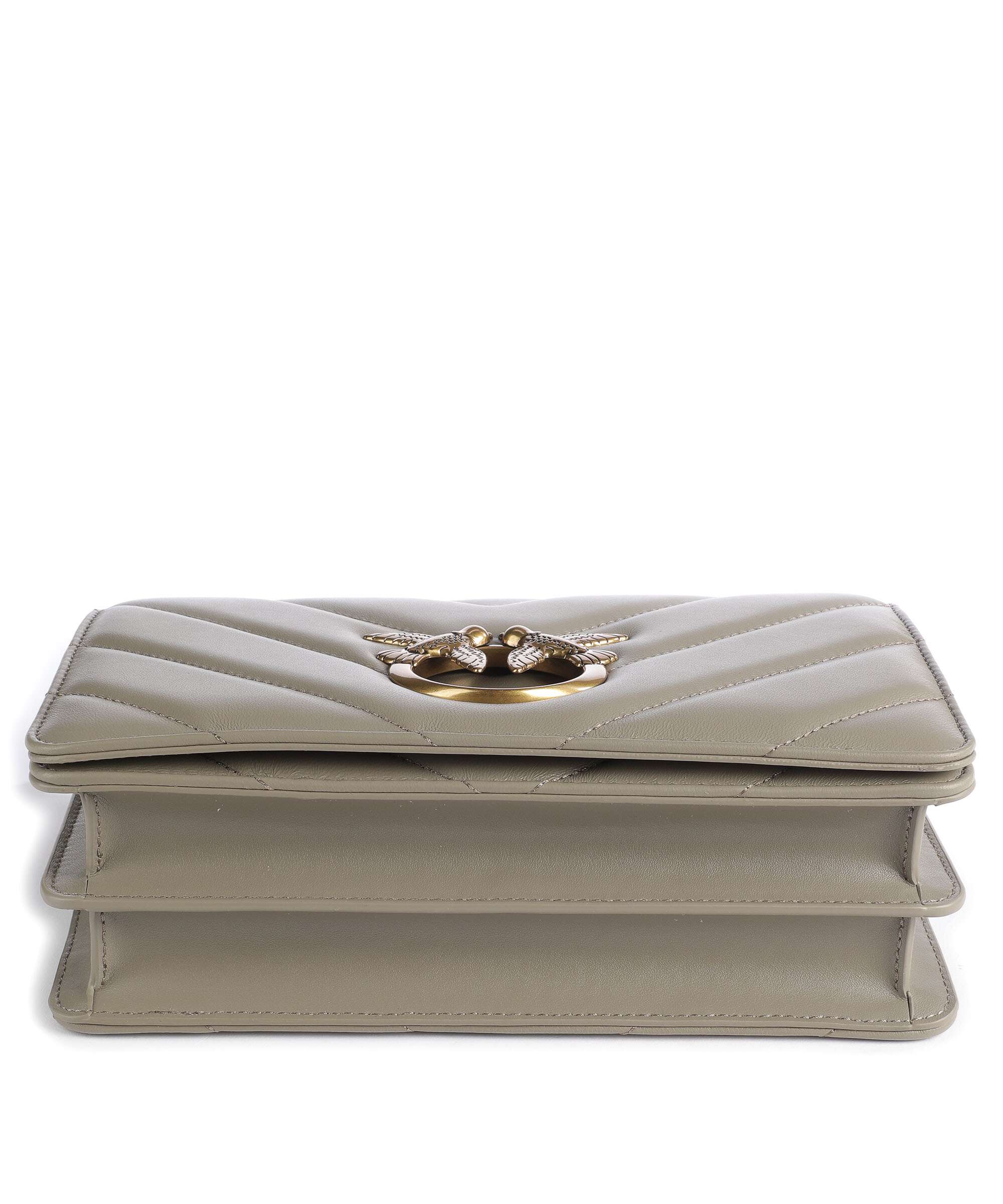 Pinko Love Click Classic Crossbody tas noce/antique gold - Image 5