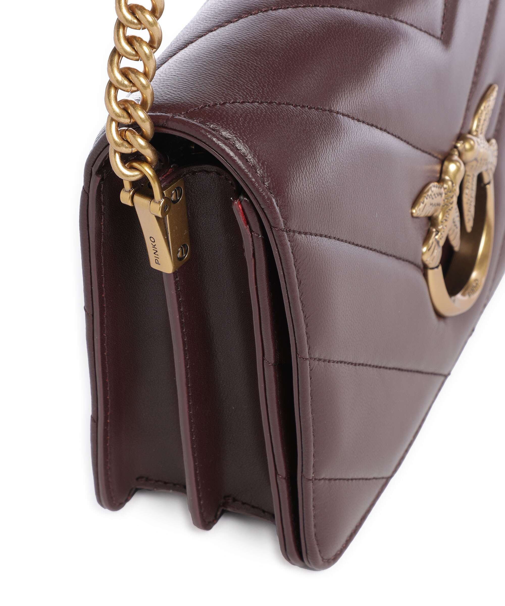 Pinko Love Click Classic Crossbody tas uva di catawba/antique gold - Image 4