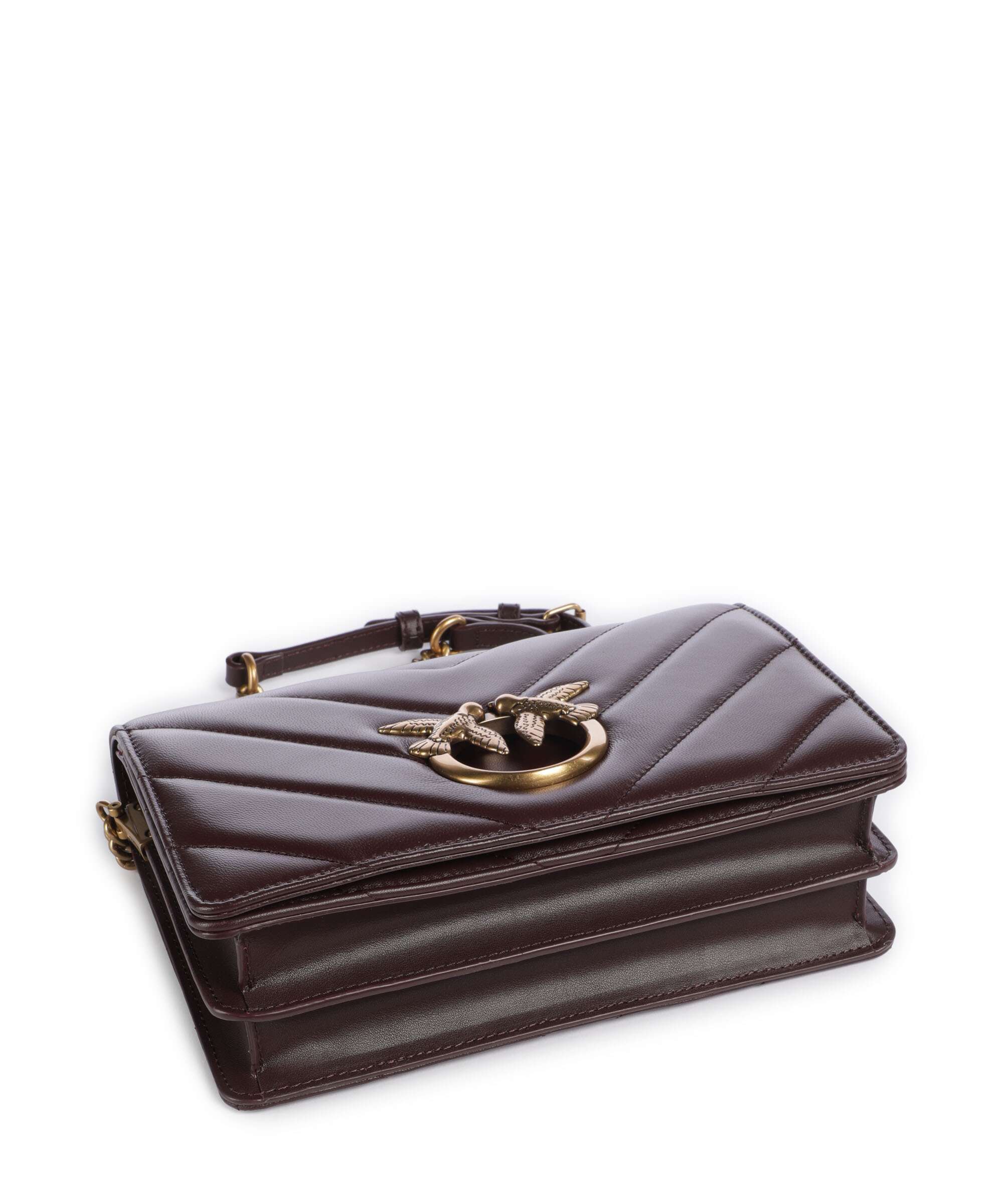 Pinko Love Click Classic Crossbody tas uva di catawba/antique gold - Image 5