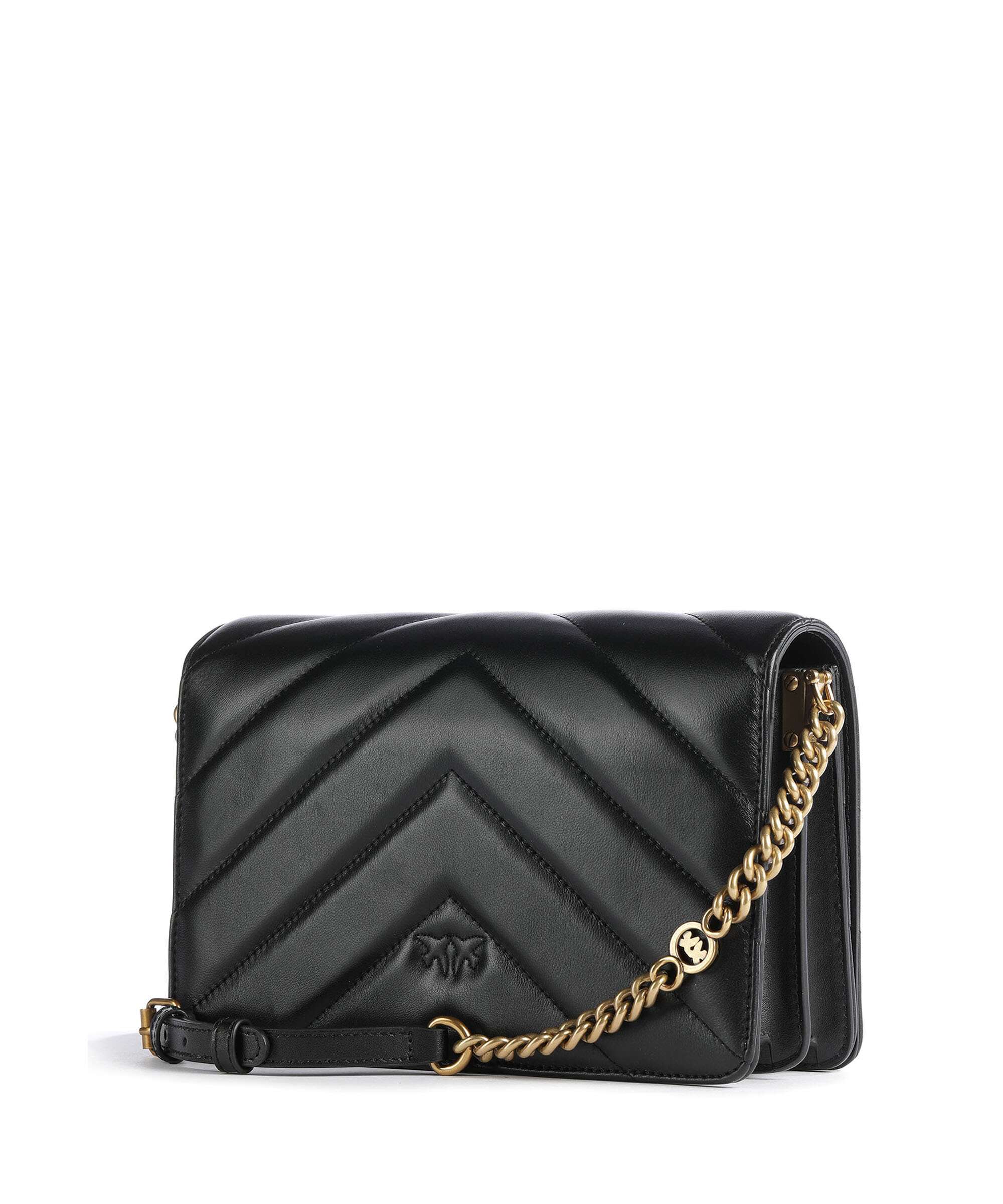 Pinko Love Click Classic Crossbody tas nero/antique gold - Image 2