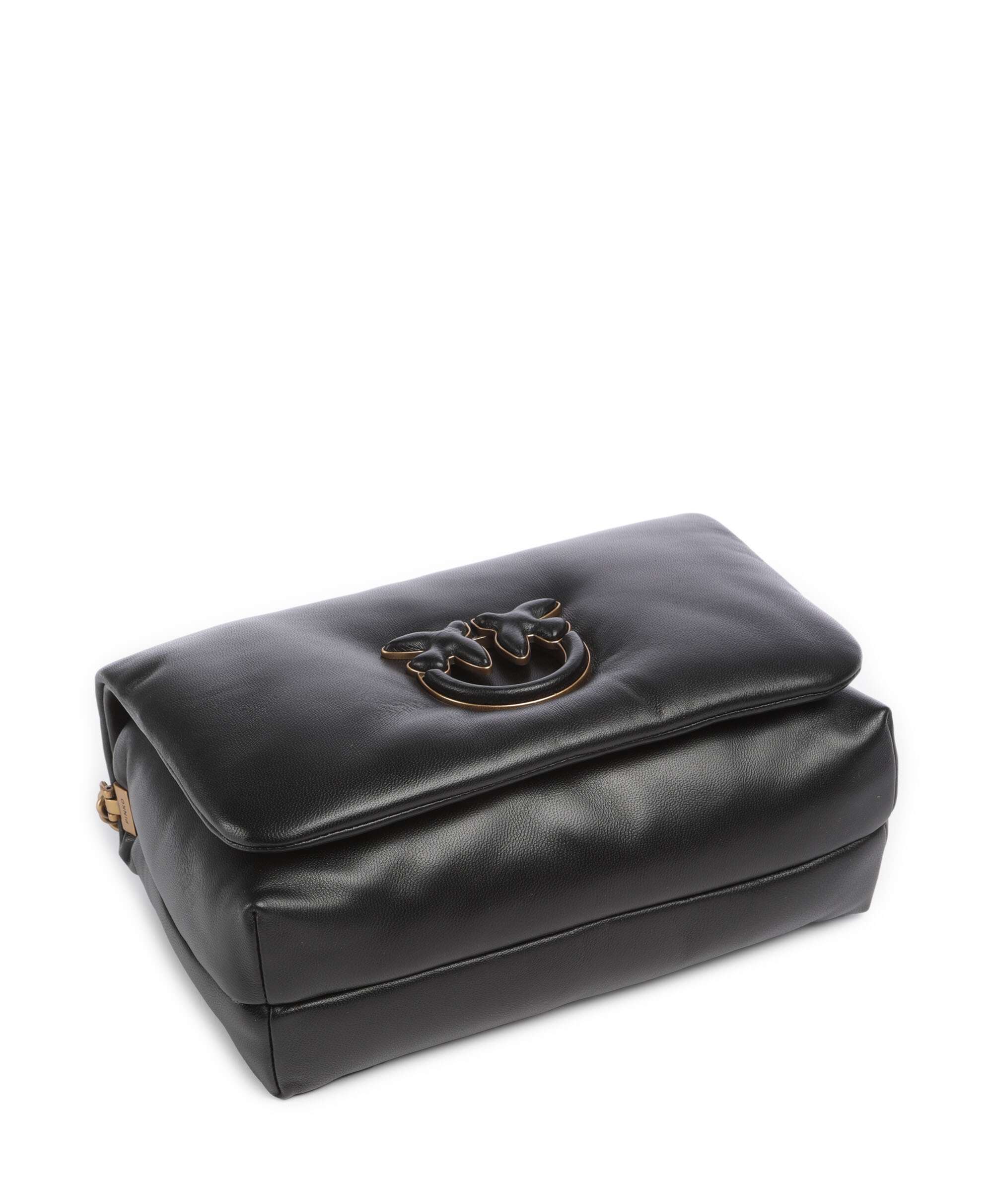 Pinko Love Click Puff Classic Crossbody tas nero/antique gold - Image 5