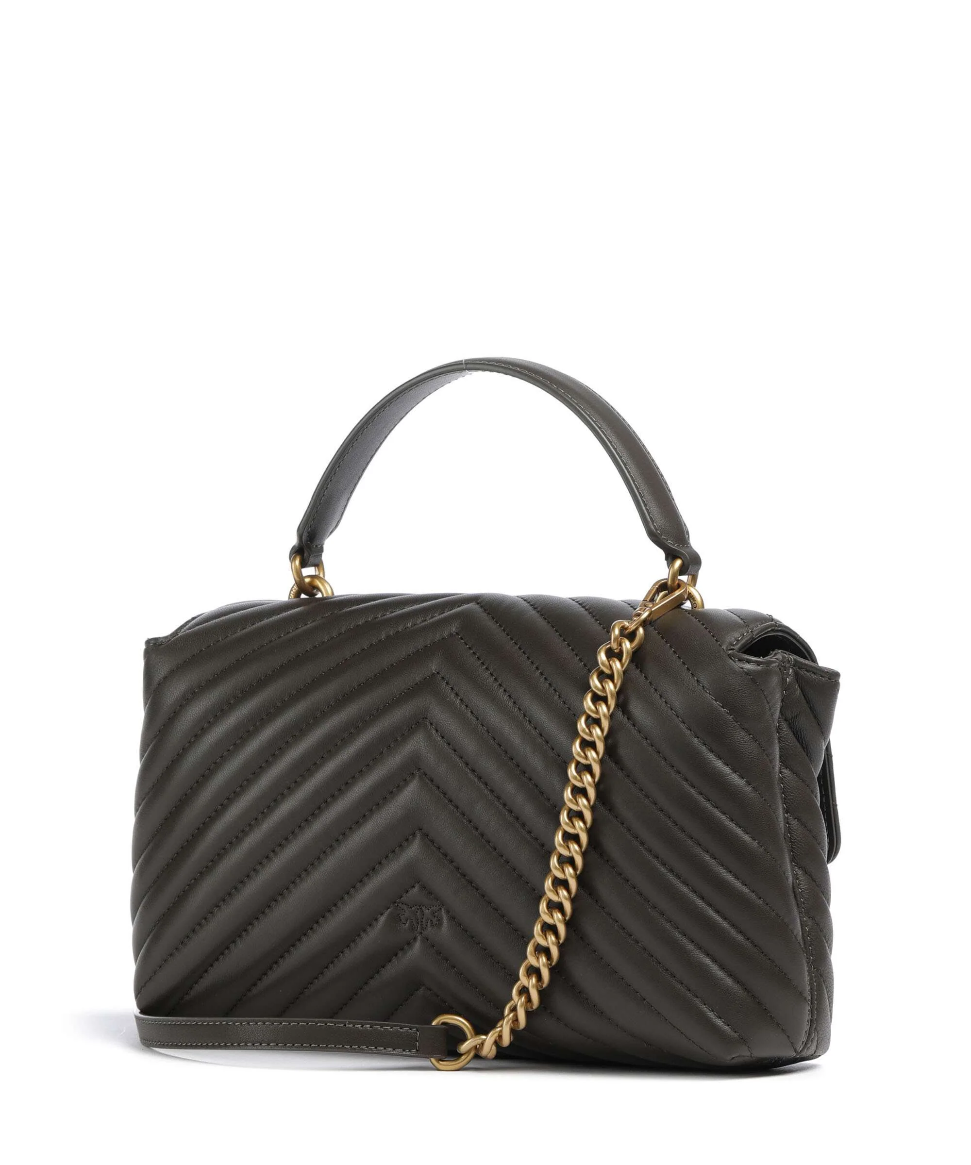 Pinko Love Lady Puff Classic Handtas verde fango/antique gold - Image 2