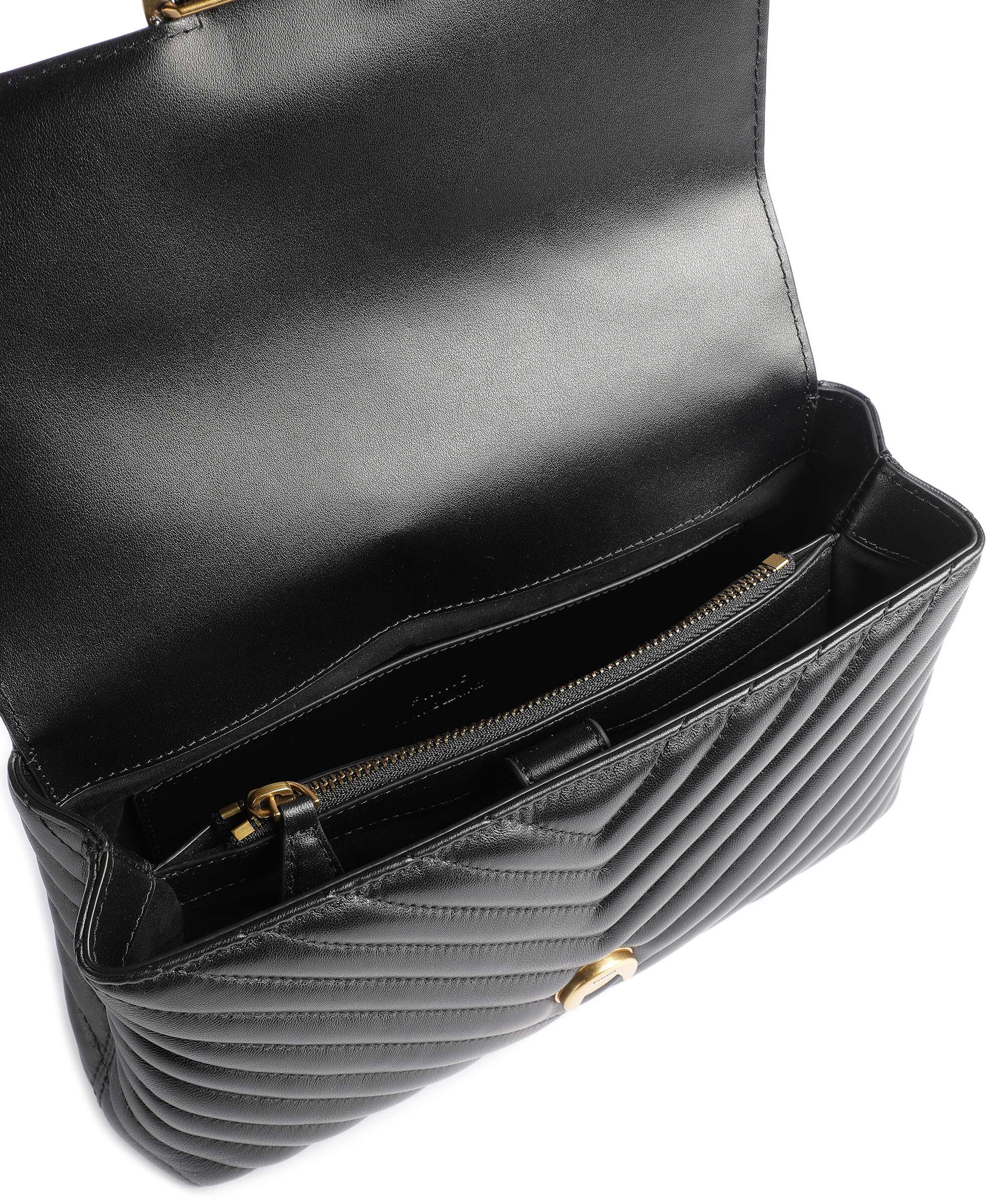 Pinko Love Lady Puff Classic Handtas nero/antique gold - Image 5