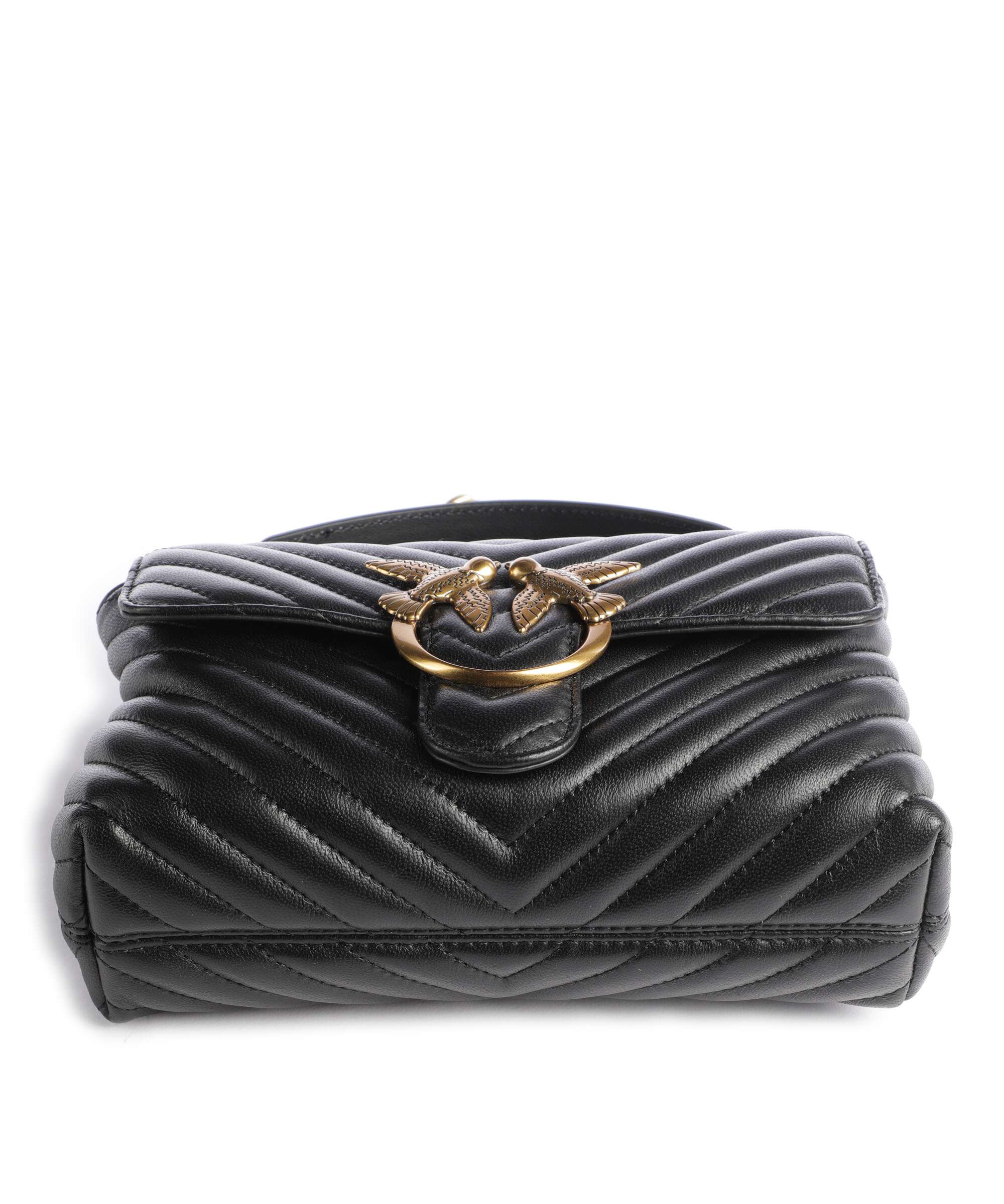 Pinko Love Lady Puff Mini Handtas nero/antique gold - Image 5