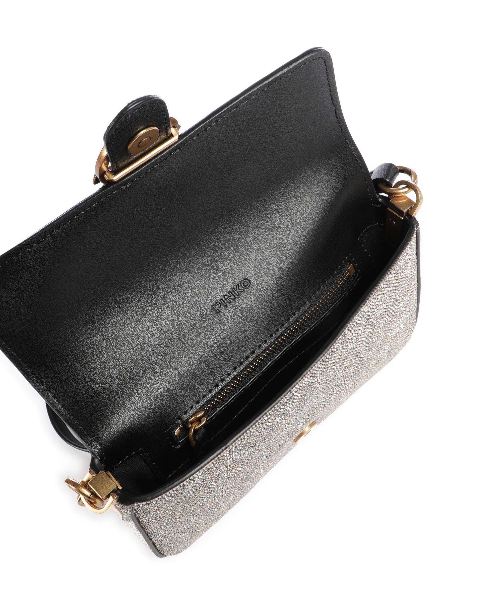 Pinko Love One Baby Slouchy Crossbody tas oro/antique gold - Image 7
