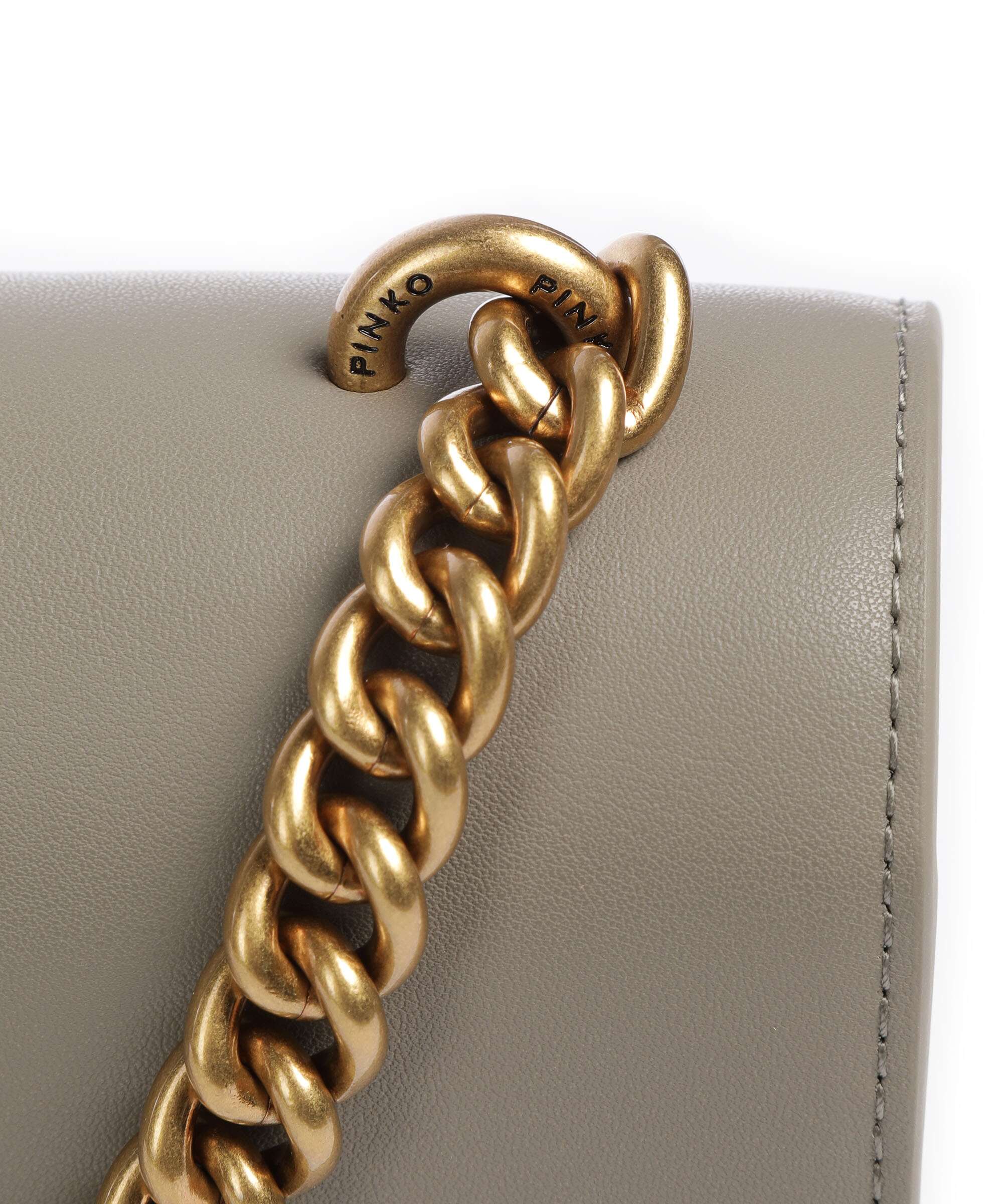 Pinko Love One Classic Crossbody tas noce/antique gold - Image 4