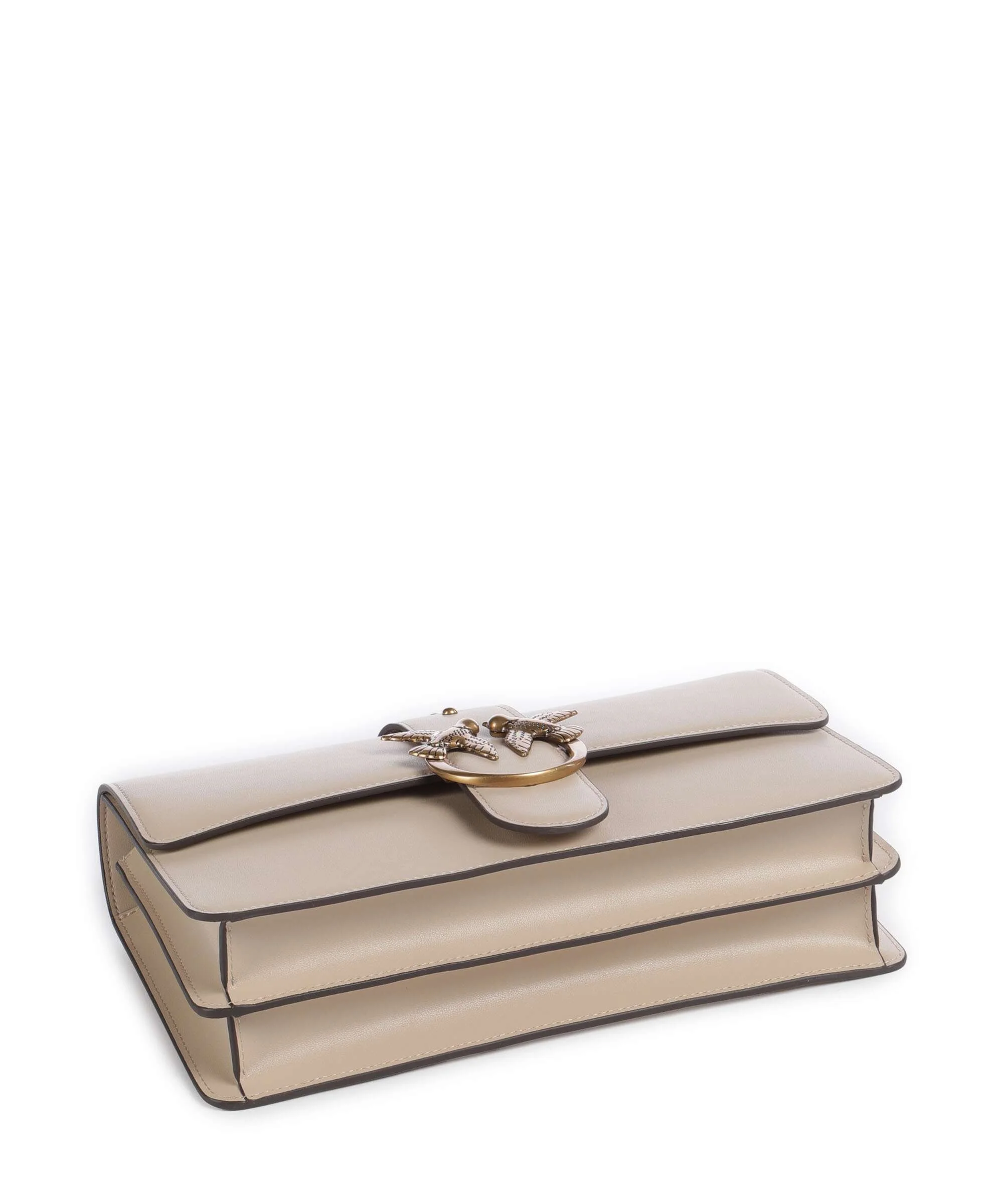 Pinko Love One Classic Crossbody tas beige/grigio fumo/antique gold - Image 5