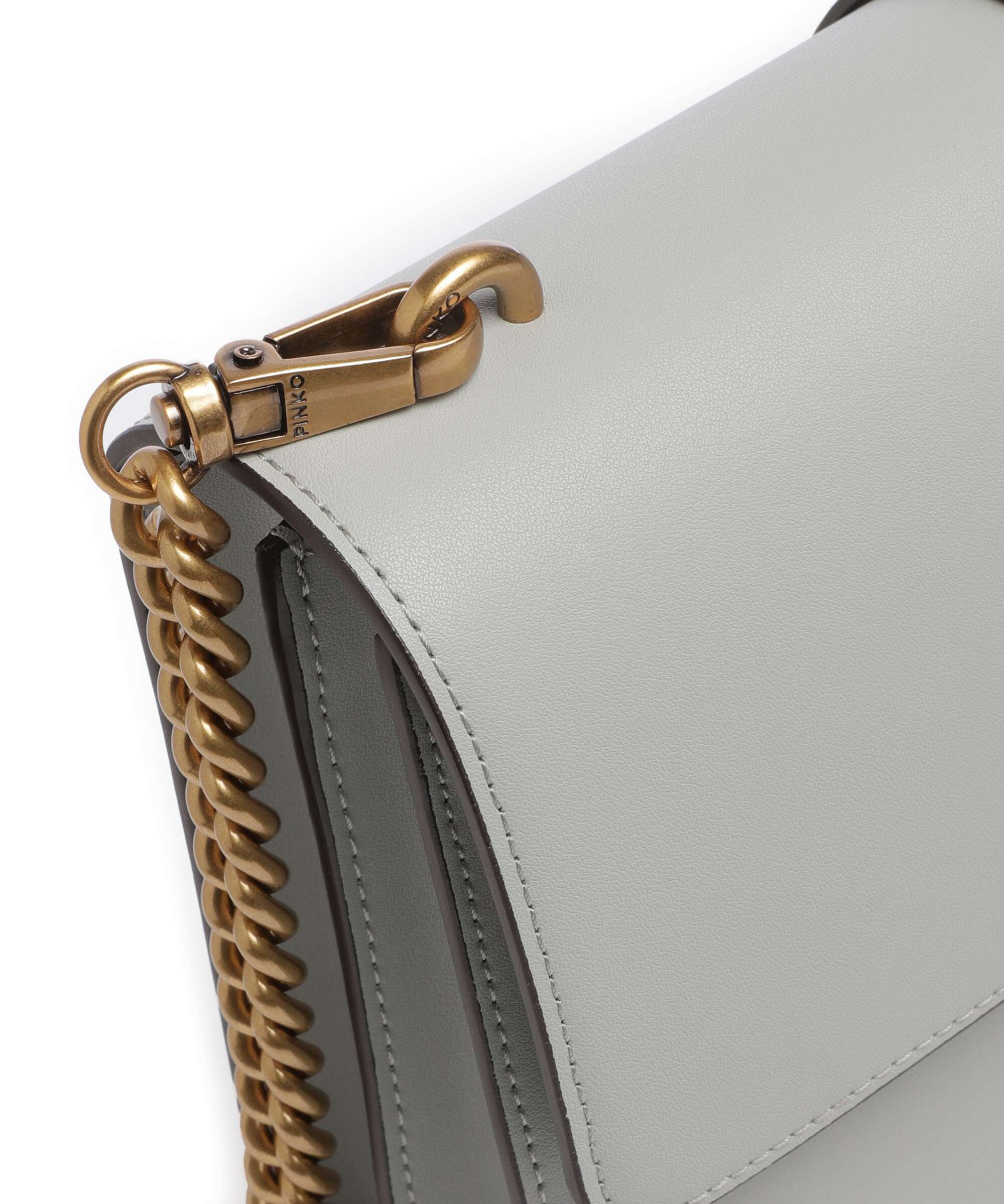 Pinko Love One Classic Crossbody tas grigio perla/antique gold - Image 4